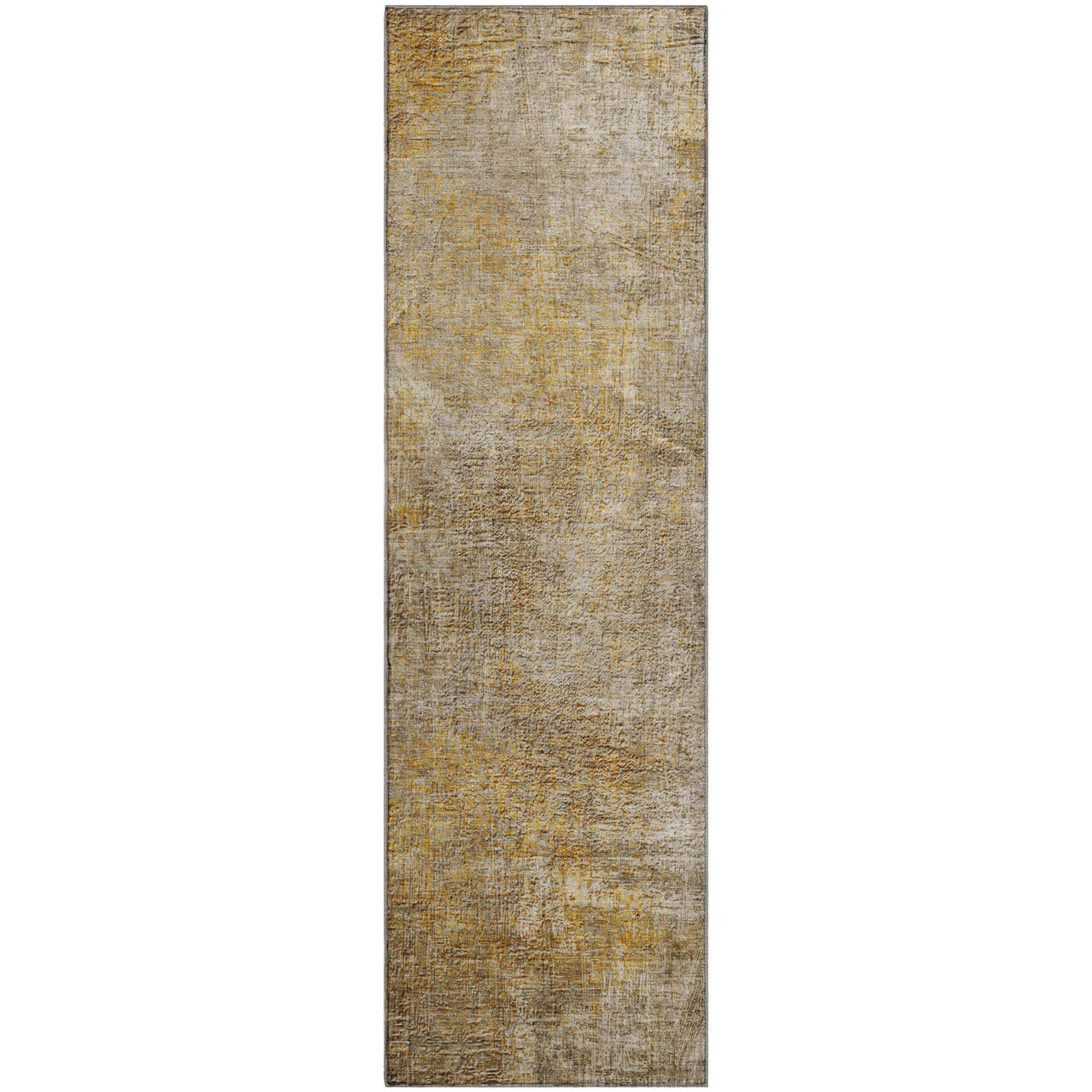 Budapest Machine Washable Transitional Beige Brown Rug 2'3" x 7'6" #shape_Runner