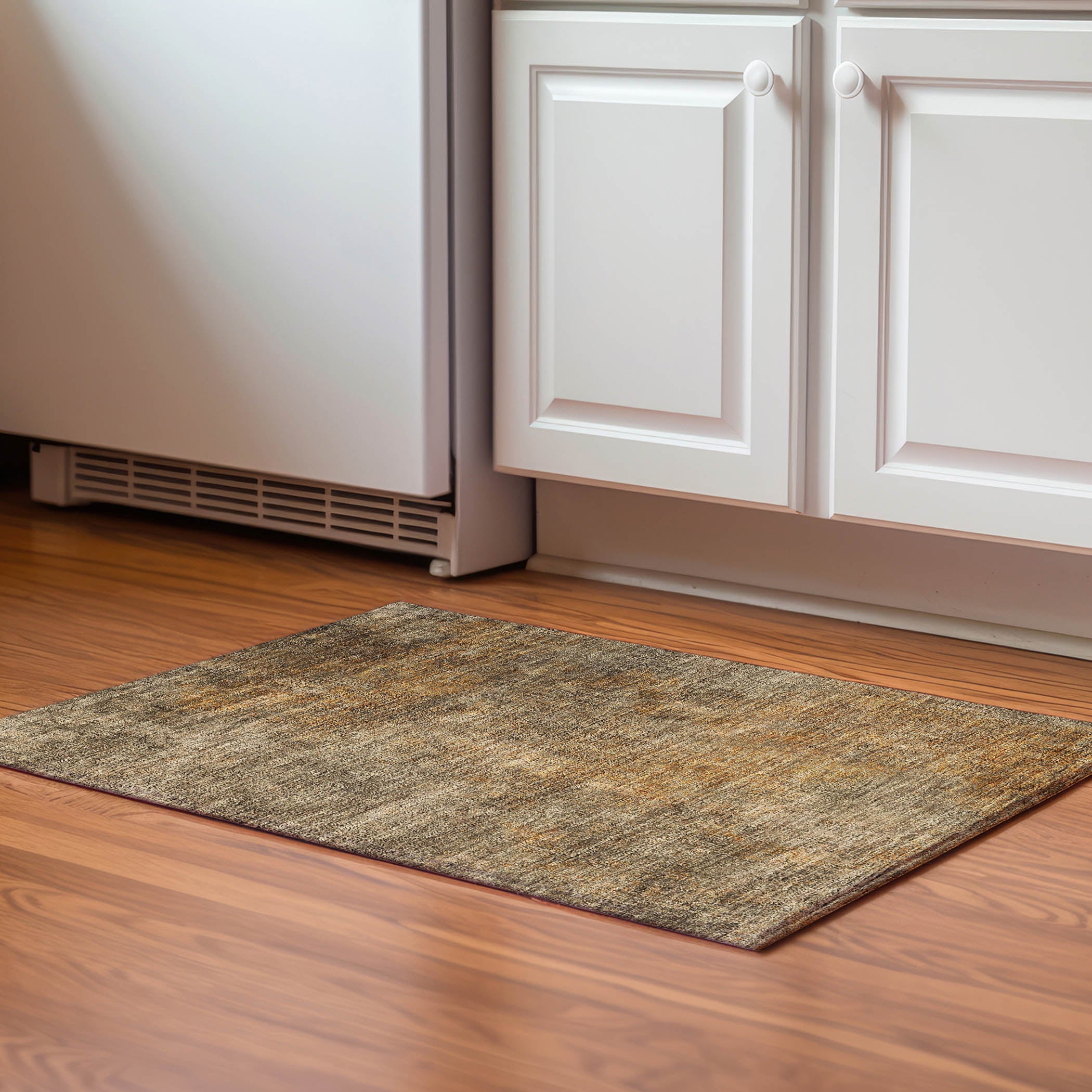 Budapest Machine Washable Transitional Brown Rug 1'8" x 2'6" #shape_Rectangle