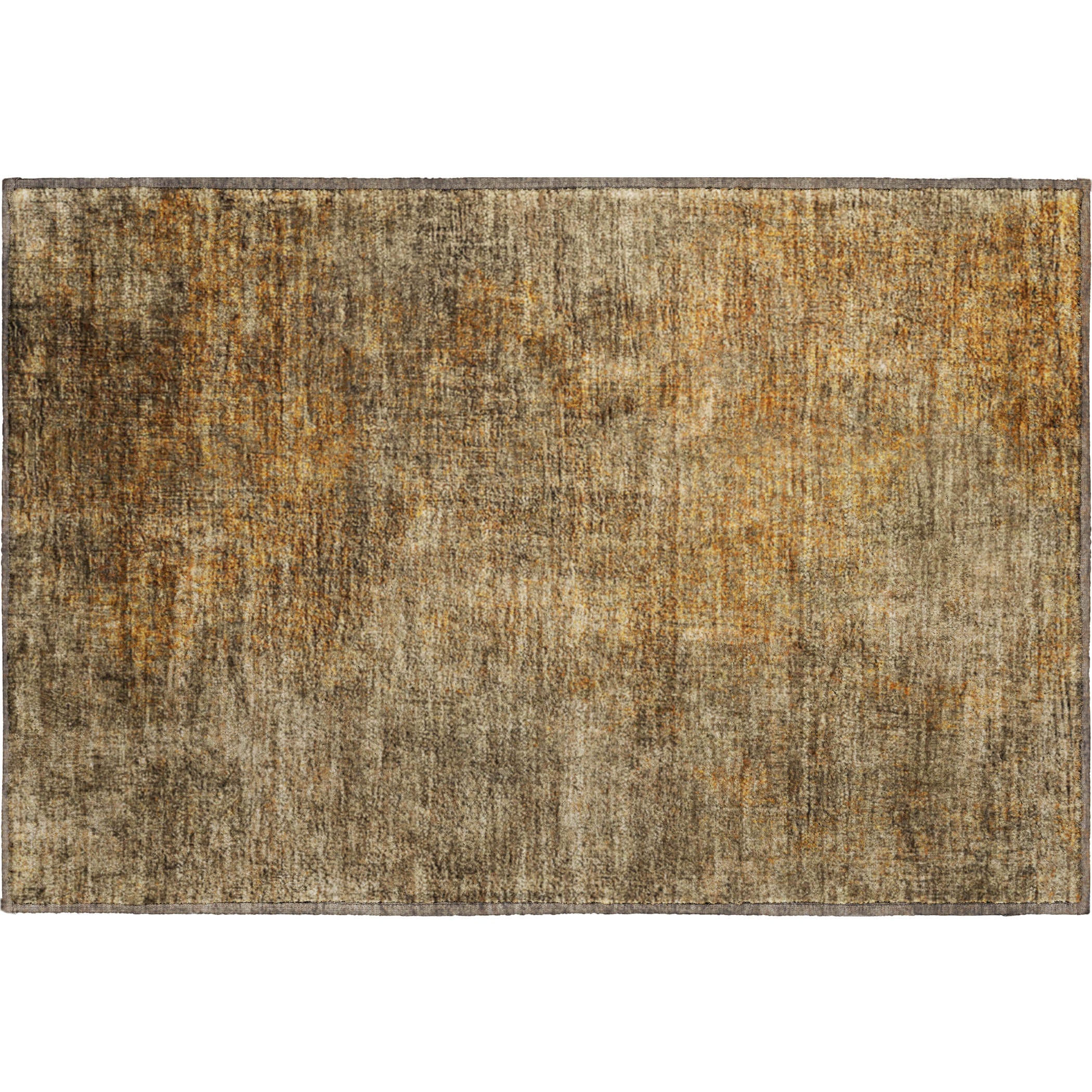 Budapest Machine Washable Transitional Brown Rug 1'8" x 2'6" #shape_Rectangle