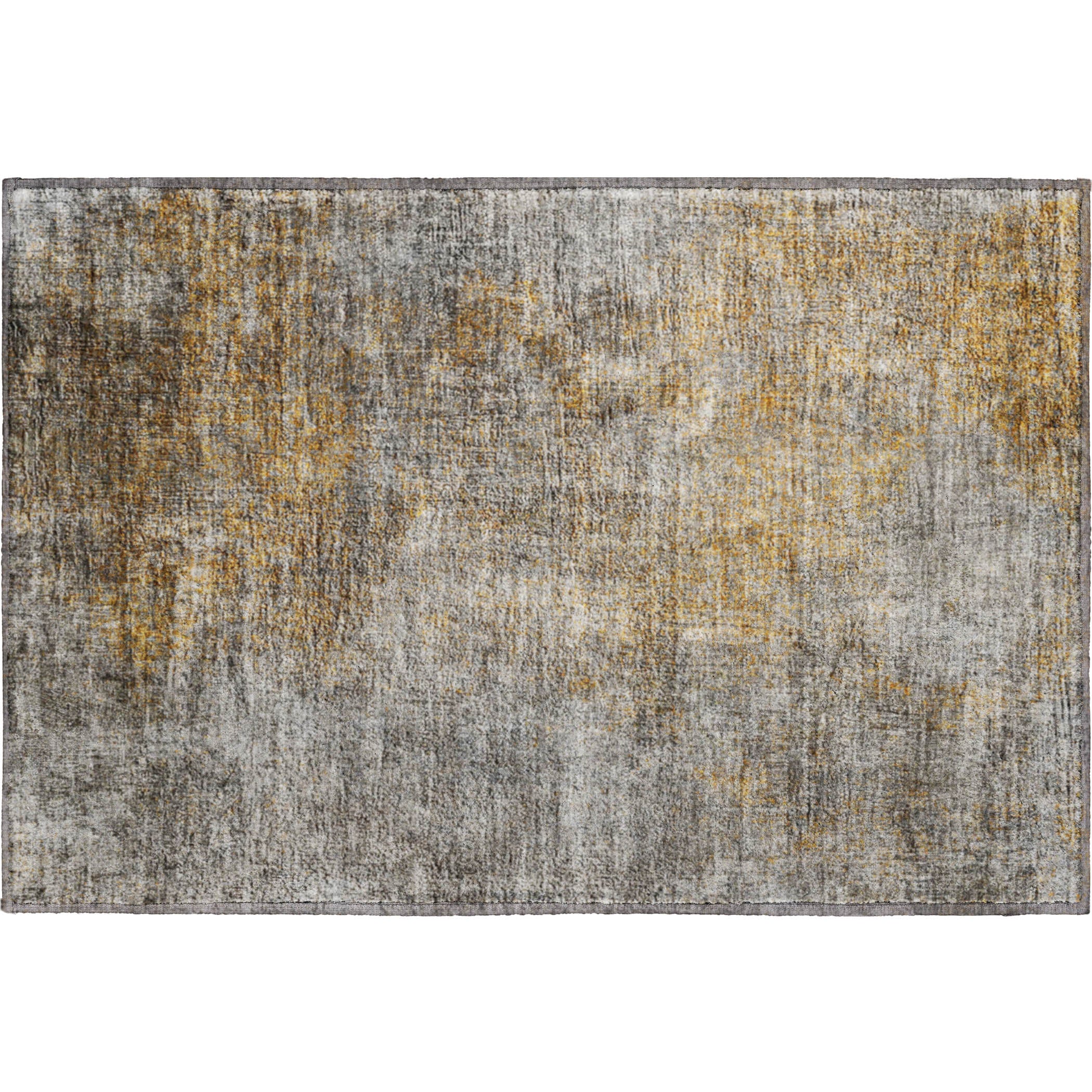 Budapest Machine Washable Transitional Gray Rug 1'8" x 2'6" #shape_Rectangle