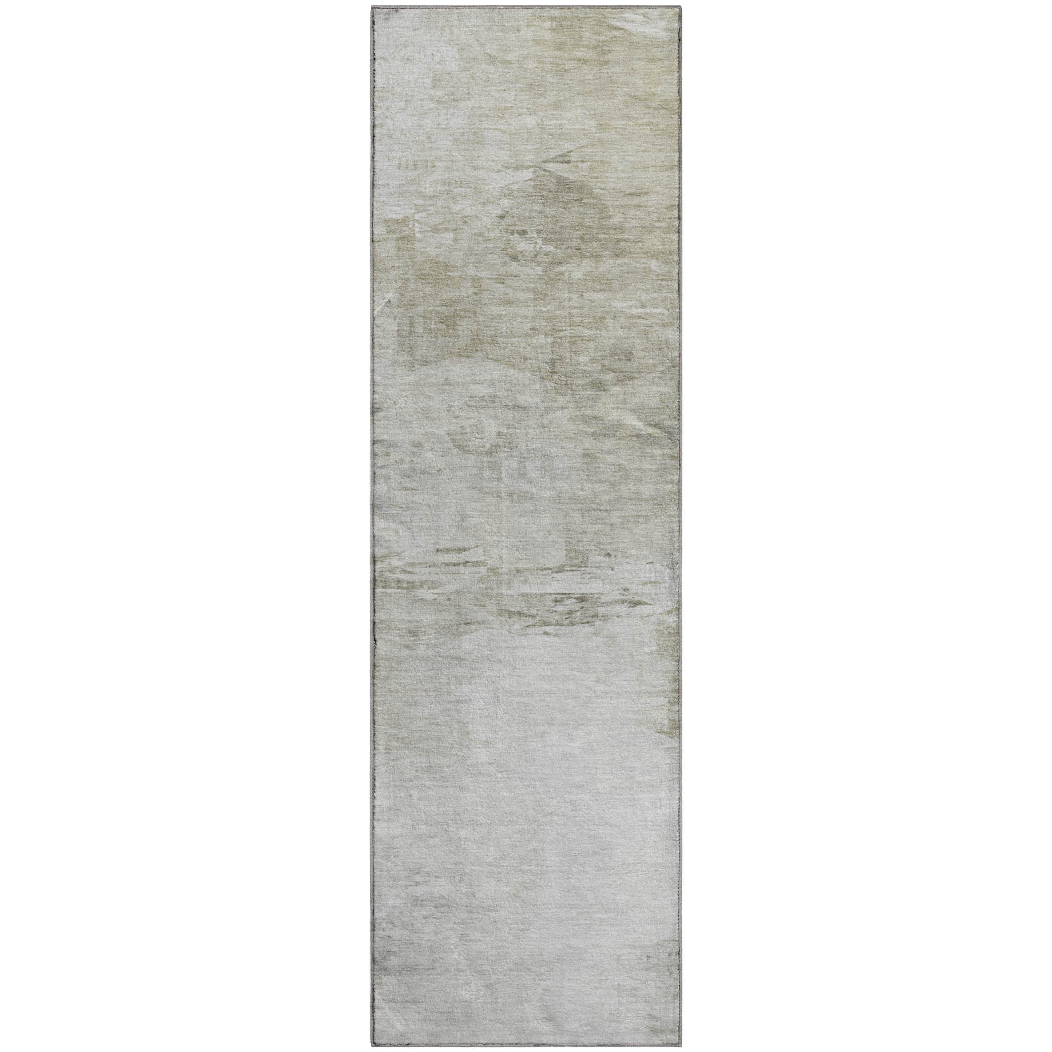 Santorini Machine Washable Transitional Ivory Rug 2'3" x 7'6" #shape_Runner