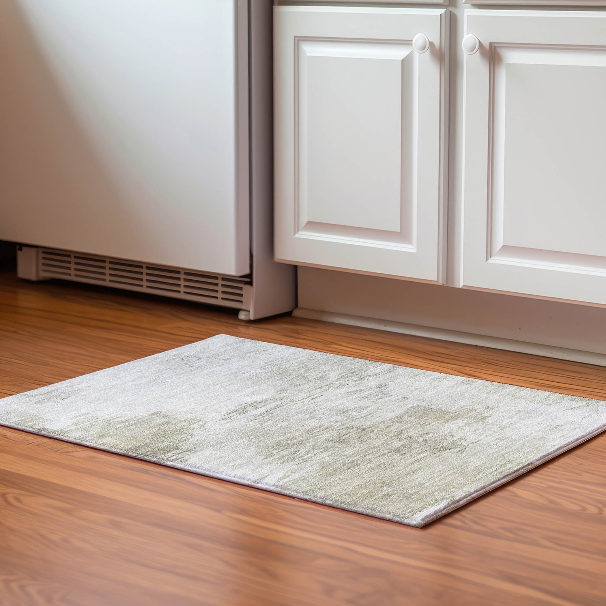 Santorini Machine Washable Transitional Ivory Rug 1'8" x 2'6" #shape_Rectangle