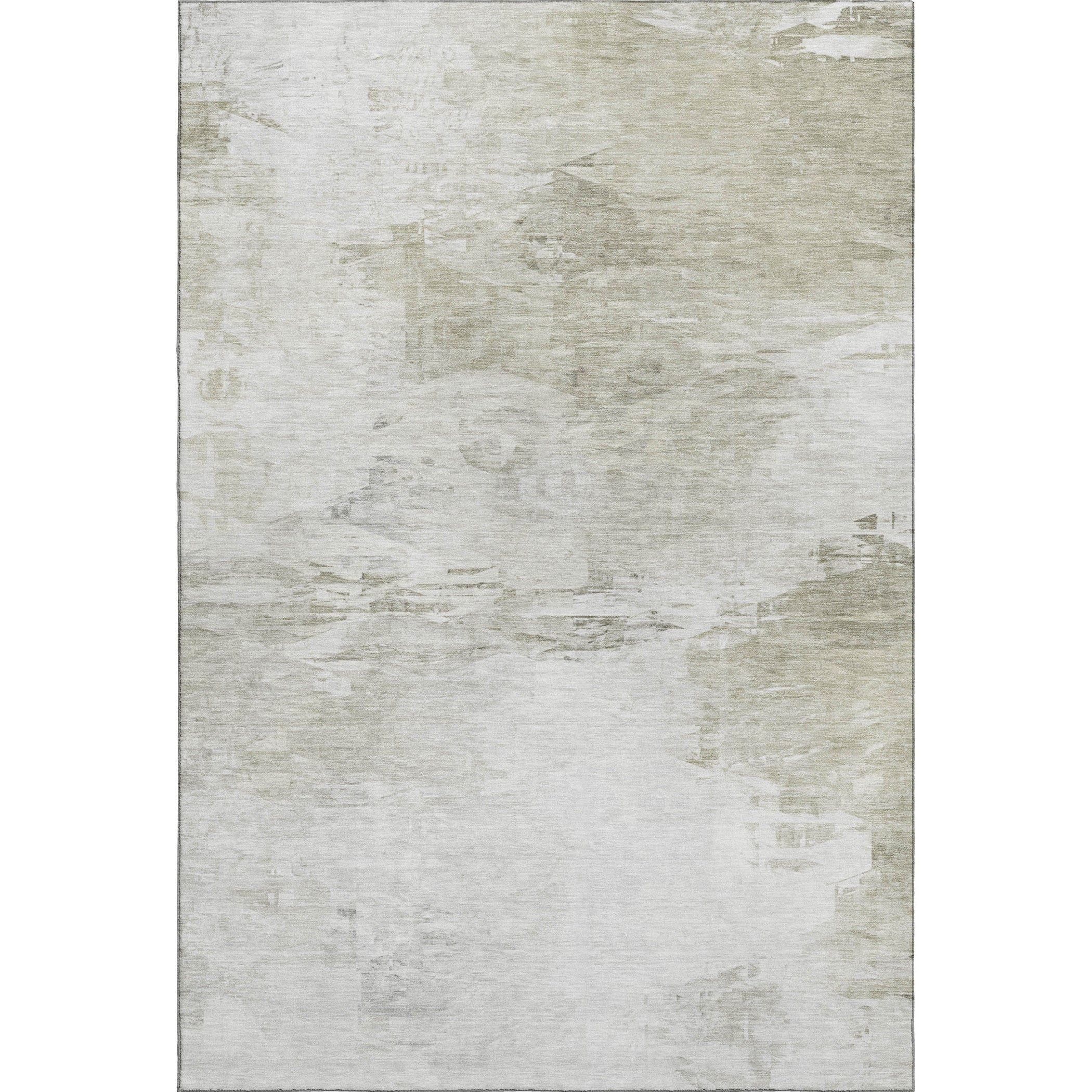 Santorini Machine Washable Transitional Ivory Rug 2'6" x 3'10" #shape_Rectangle