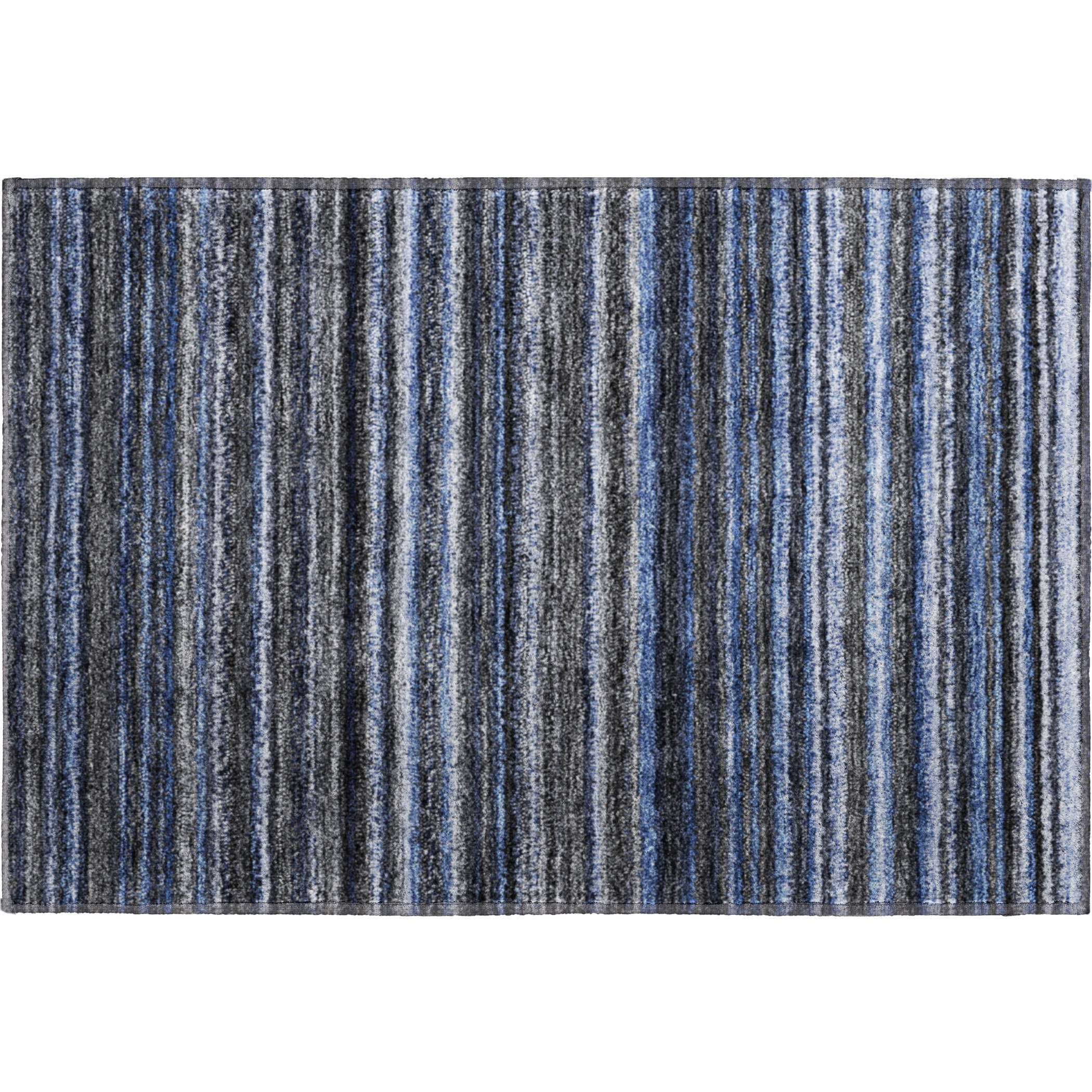 Zanzibar Machine Washable Transitional Blue Rug 1'8" x 2'6" #shape_Rectangle