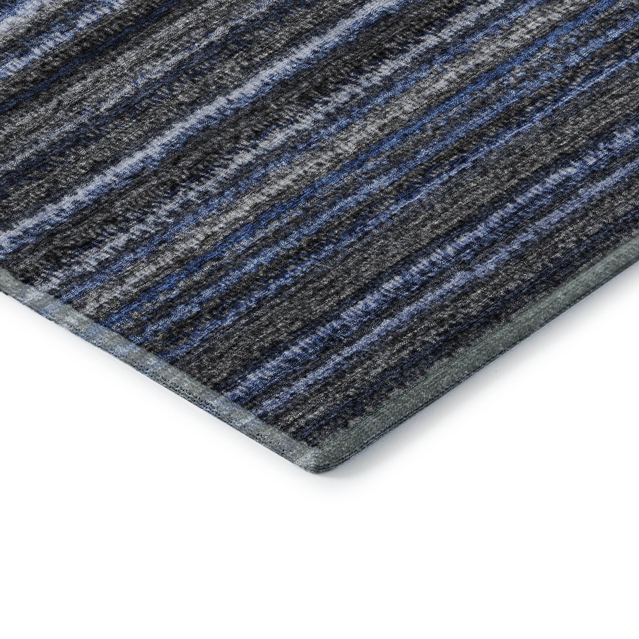 Zanzibar Machine Washable Transitional Blue Rug 1'8" x 2'6" #shape_Rectangle