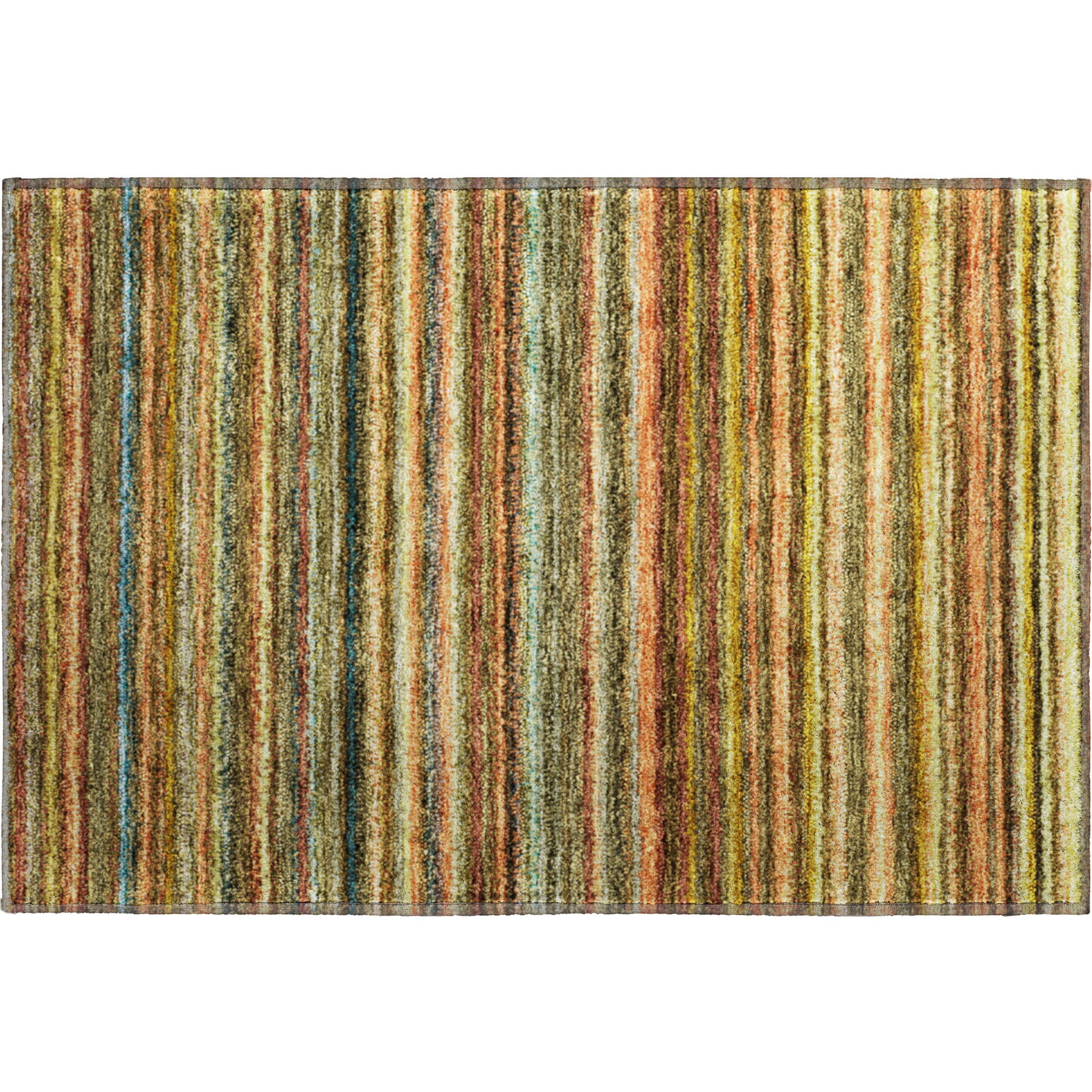 Zanzibar Machine Washable Transitional Coral Orange Rug 1'8" x 2'6" #shape_Rectangle