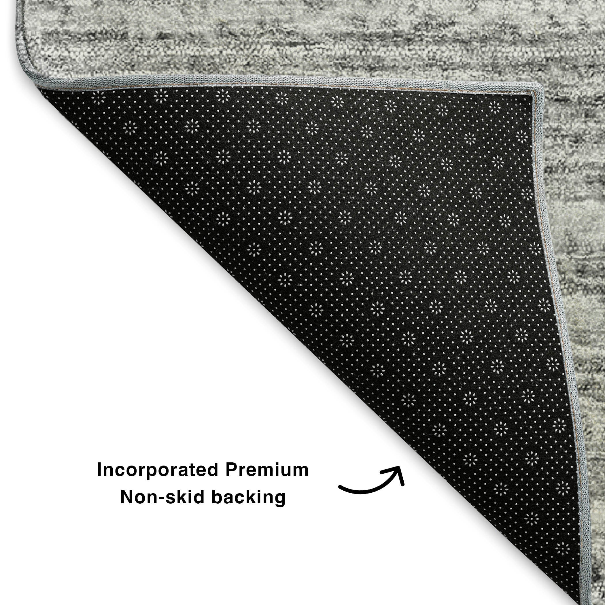 Zanzibar Machine Washable Transitional Gray Rug 1'8" x 2'6" #shape_Rectangle