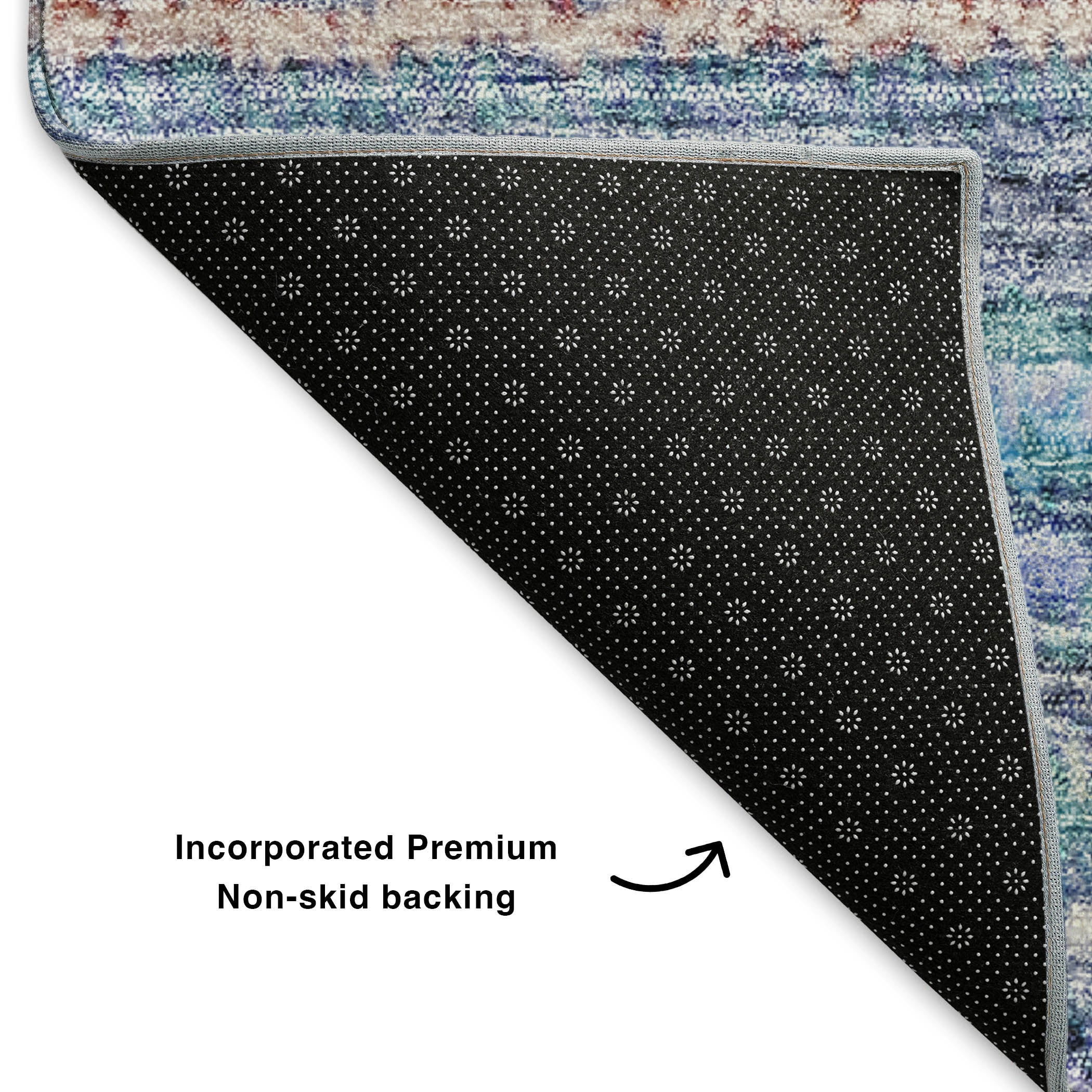 Zanzibar Machine Washable Transitional Sky Blue Rug 1'8" x 2'6" #shape_Rectangle