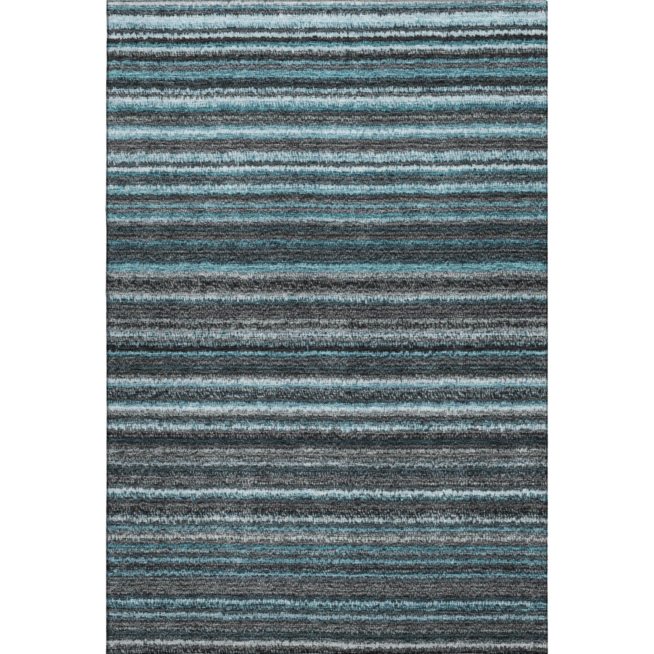 Zanzibar Machine Washable Transitional Teal Rug 2'6" x 3'10" #shape_Rectangle