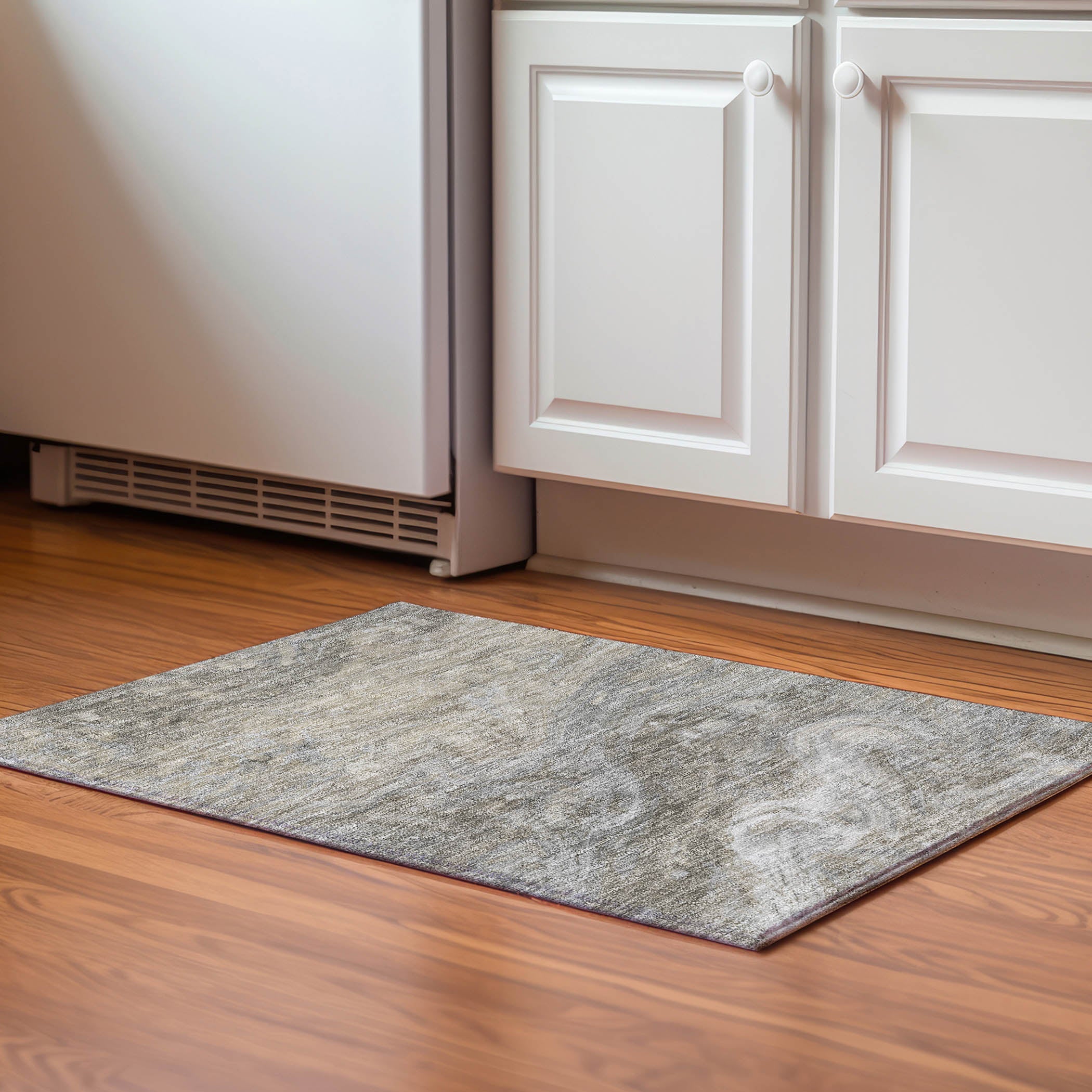 Siena Machine Washable Transitional Taupe Brown Rug 1'8" x 2'6" #shape_Rectangle