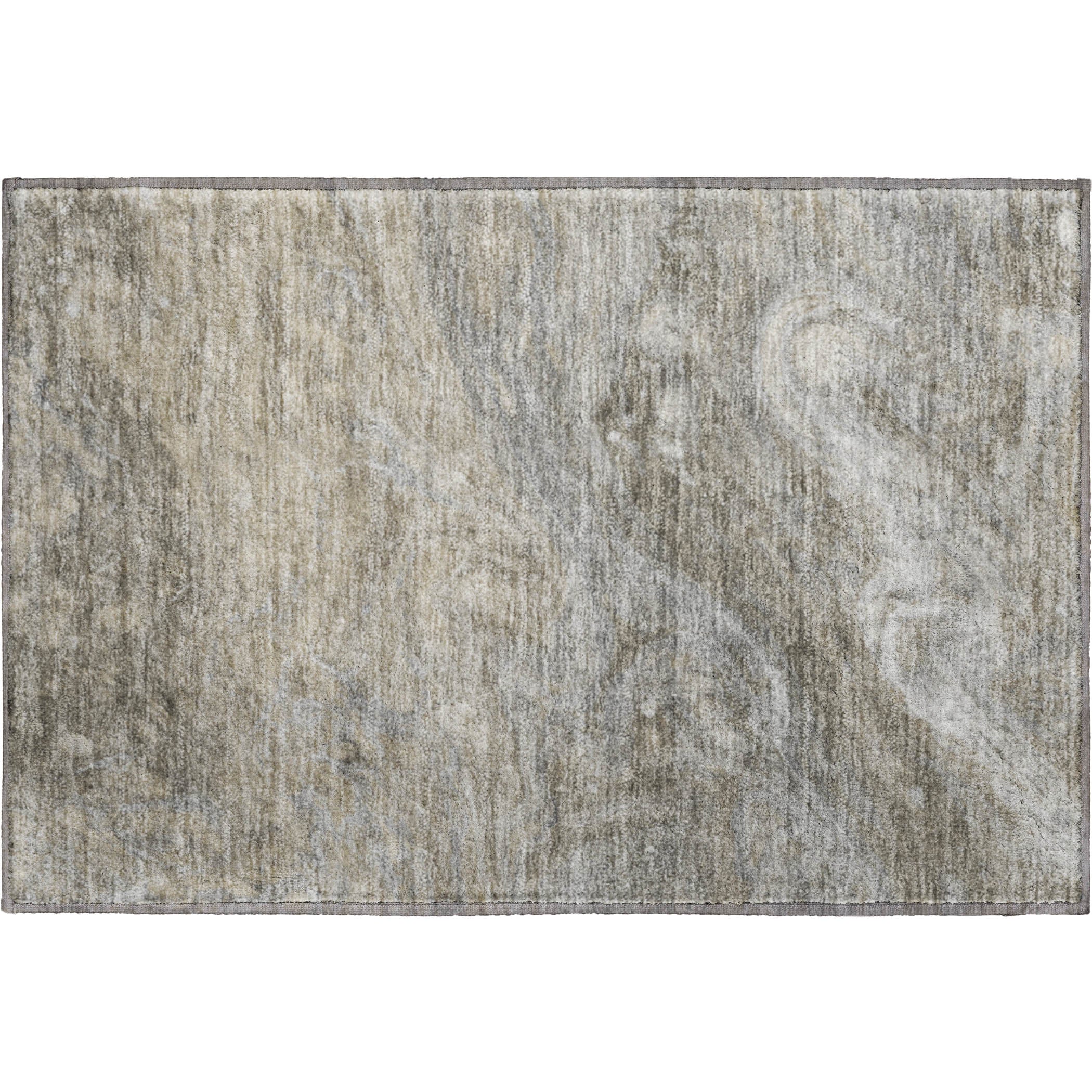 Siena Machine Washable Transitional Taupe Brown Rug 1'8" x 2'6" #shape_Rectangle