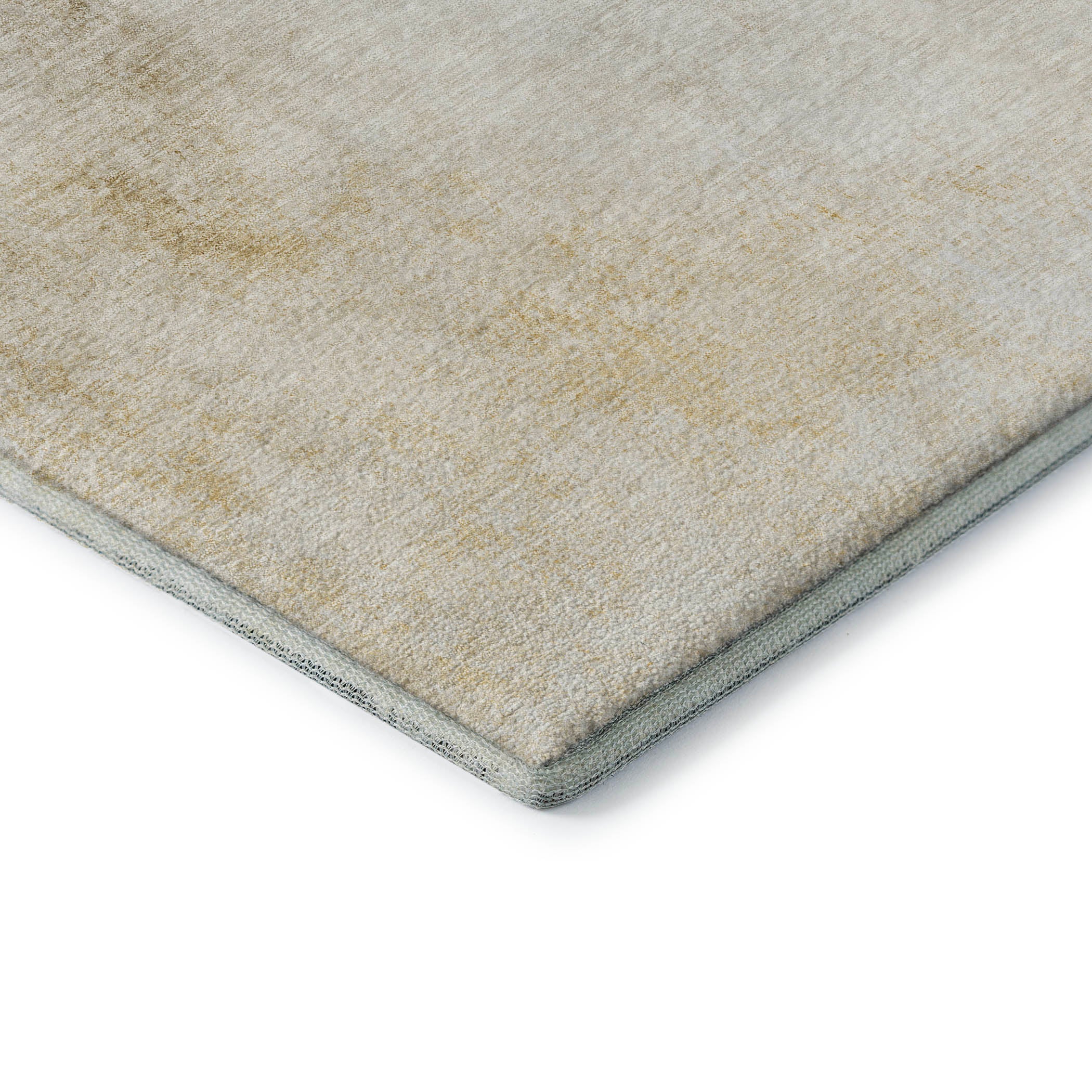 Queenstown Machine Washable Transitional Taupe Brown Rug 1'8" x 2'6" #shape_Rectangle