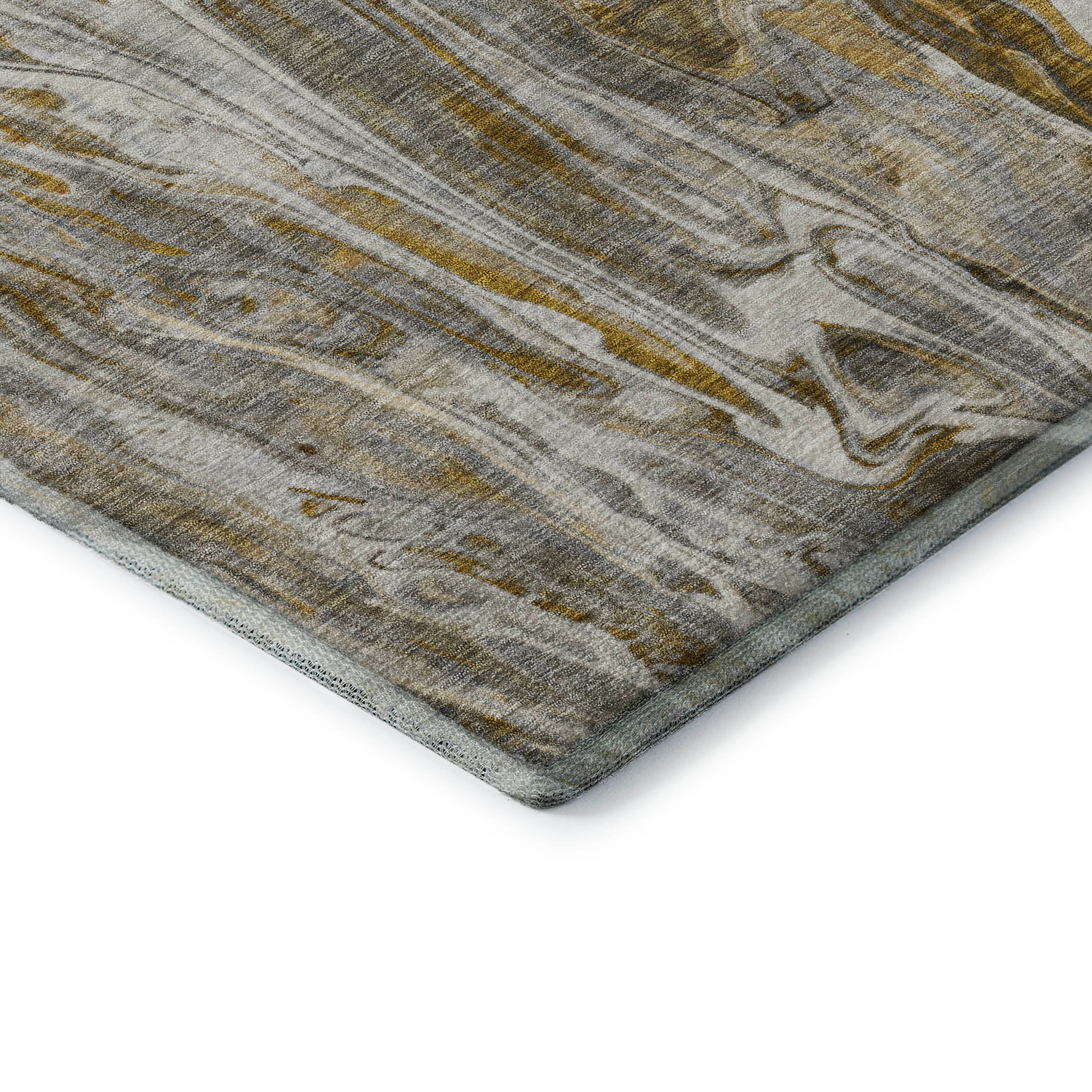 Tallinn Machine Washable Contemporary Brown Rug 1'8" x 2'6" #shape_Rectangle