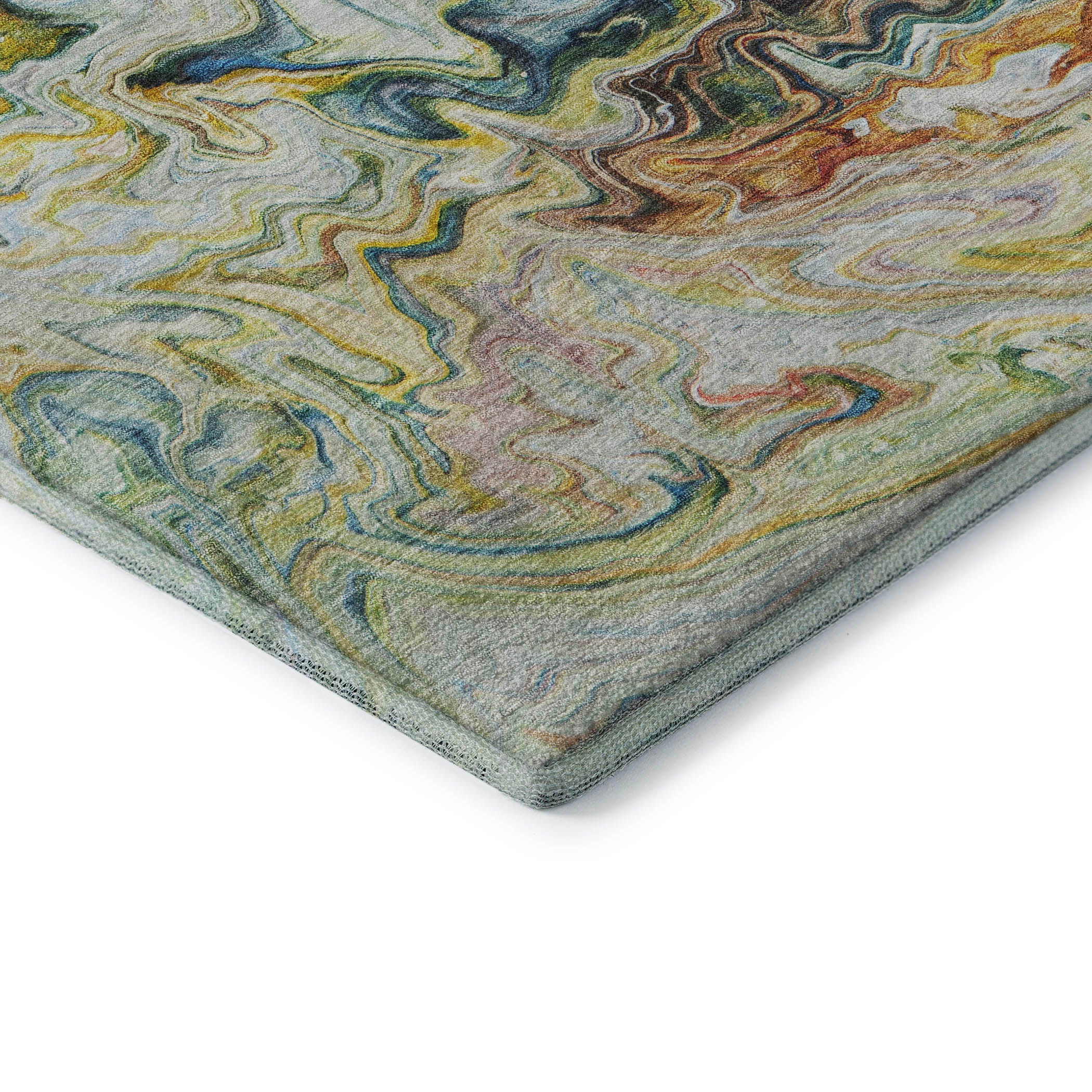 Queenstown Machine Washable Transitional Ivory Rug 1'8" x 2'6" #shape_Rectangle