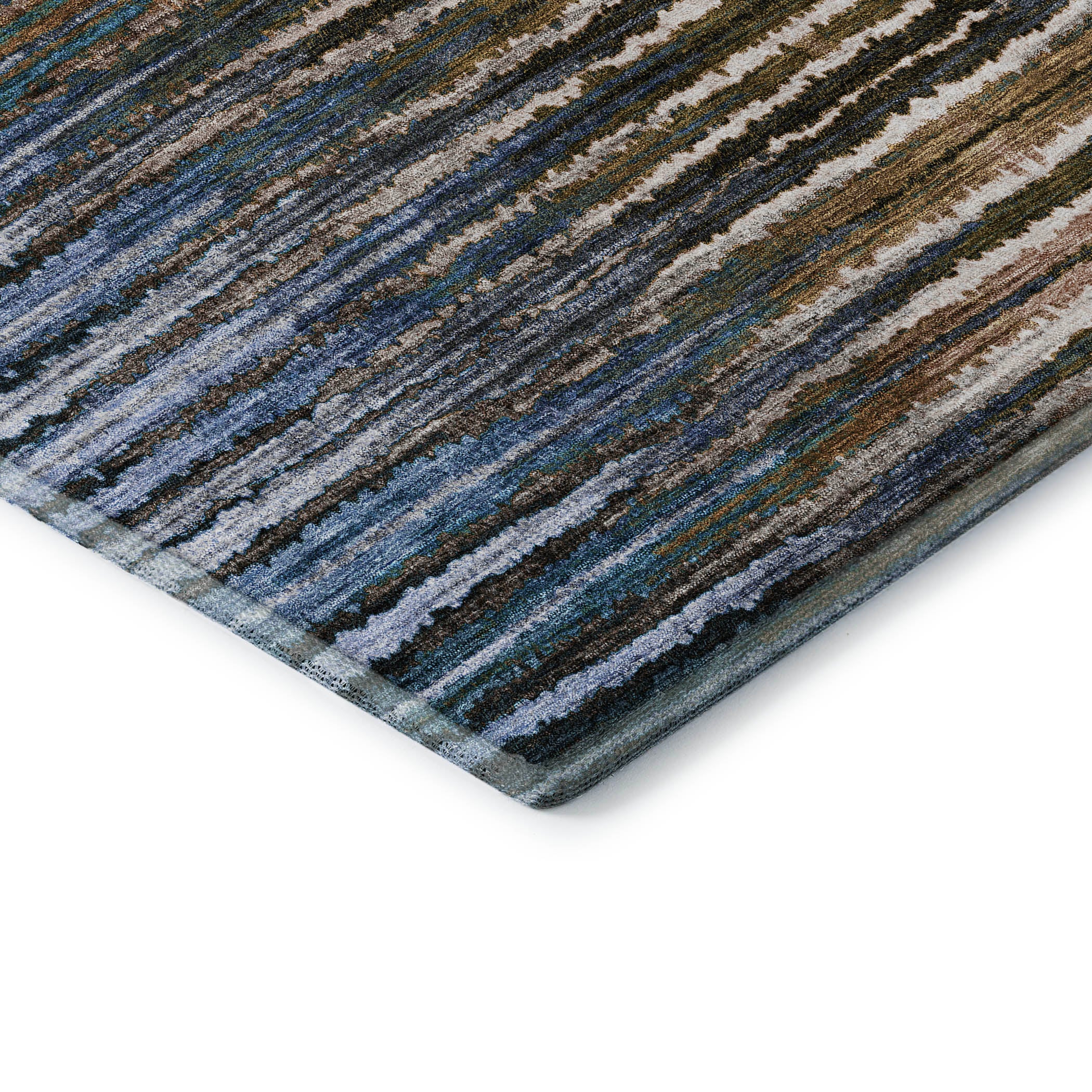 Antigua Machine Washable Traditional Blue Rug 1'8" x 2'6" #shape_Rectangle