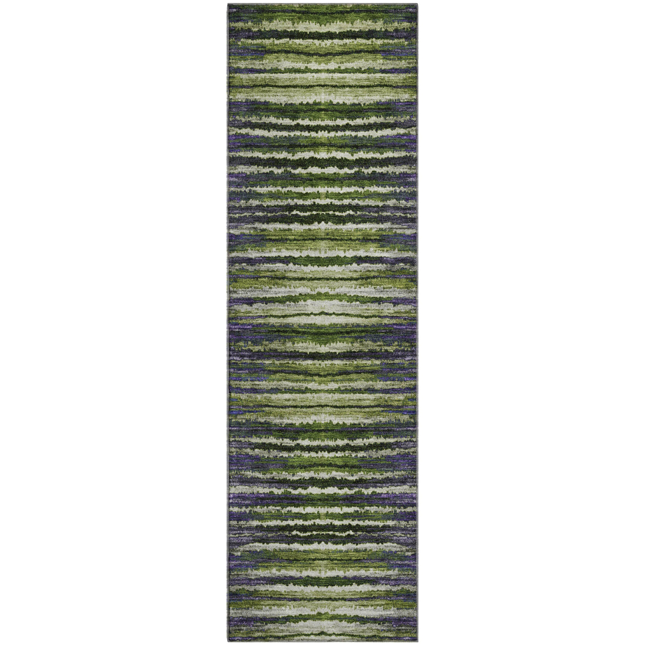 Antigua Machine Washable Traditional Purple Rug 2'3" x 7'6" #shape_Runner