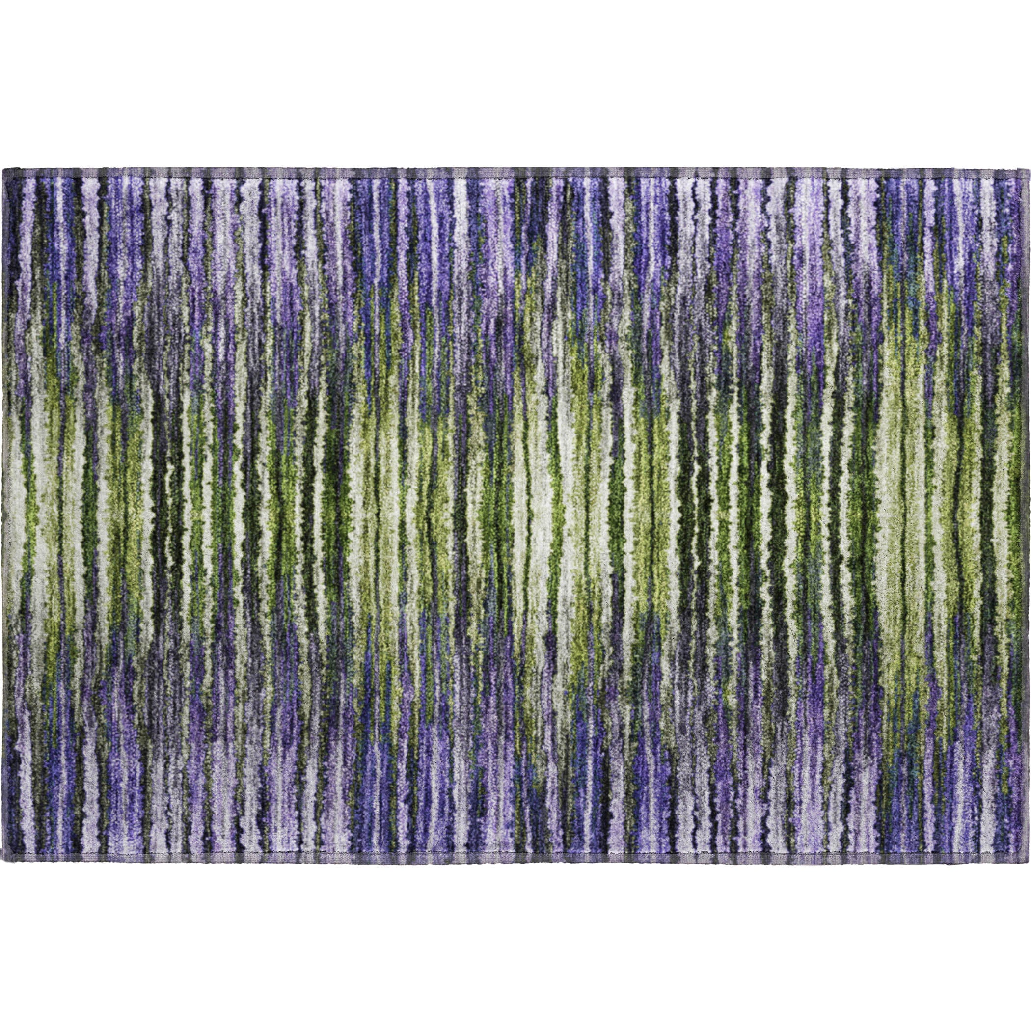 Antigua Machine Washable Traditional Purple Rug 1'8" x 2'6" #shape_Rectangle