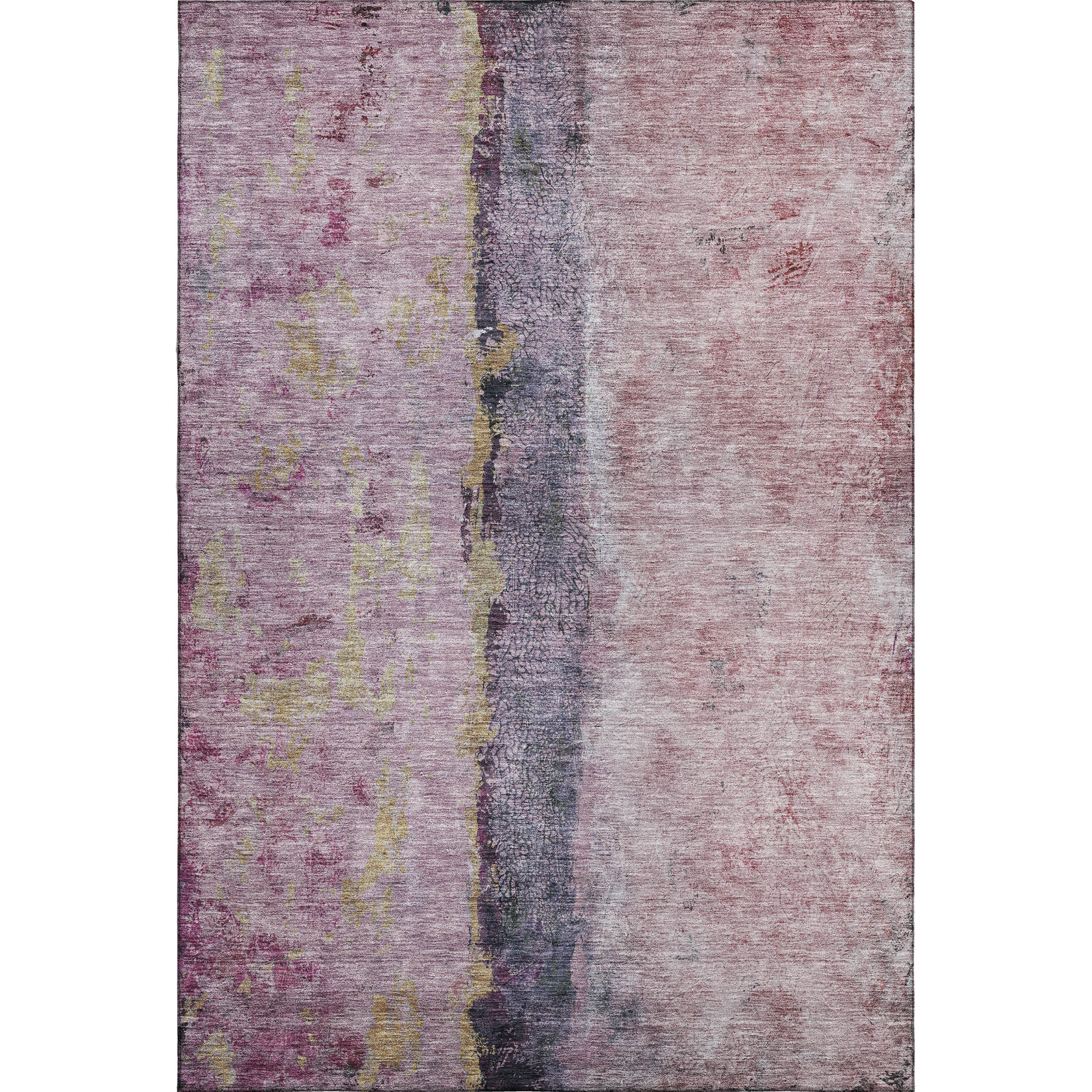 Luang Prabang Machine Washable Transitional Blush Pink Rug 2'6" x 3'10" #shape_Rectangle