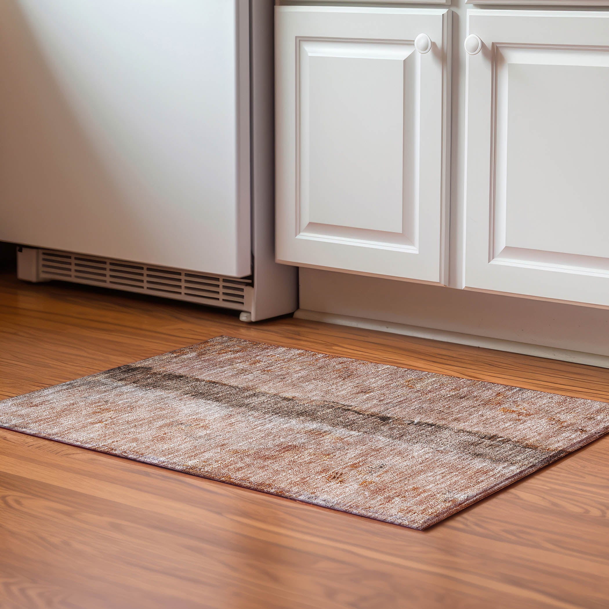 Luang Prabang Machine Washable Transitional Paprika Orange Rug 1'8" x 2'6" #shape_Rectangle