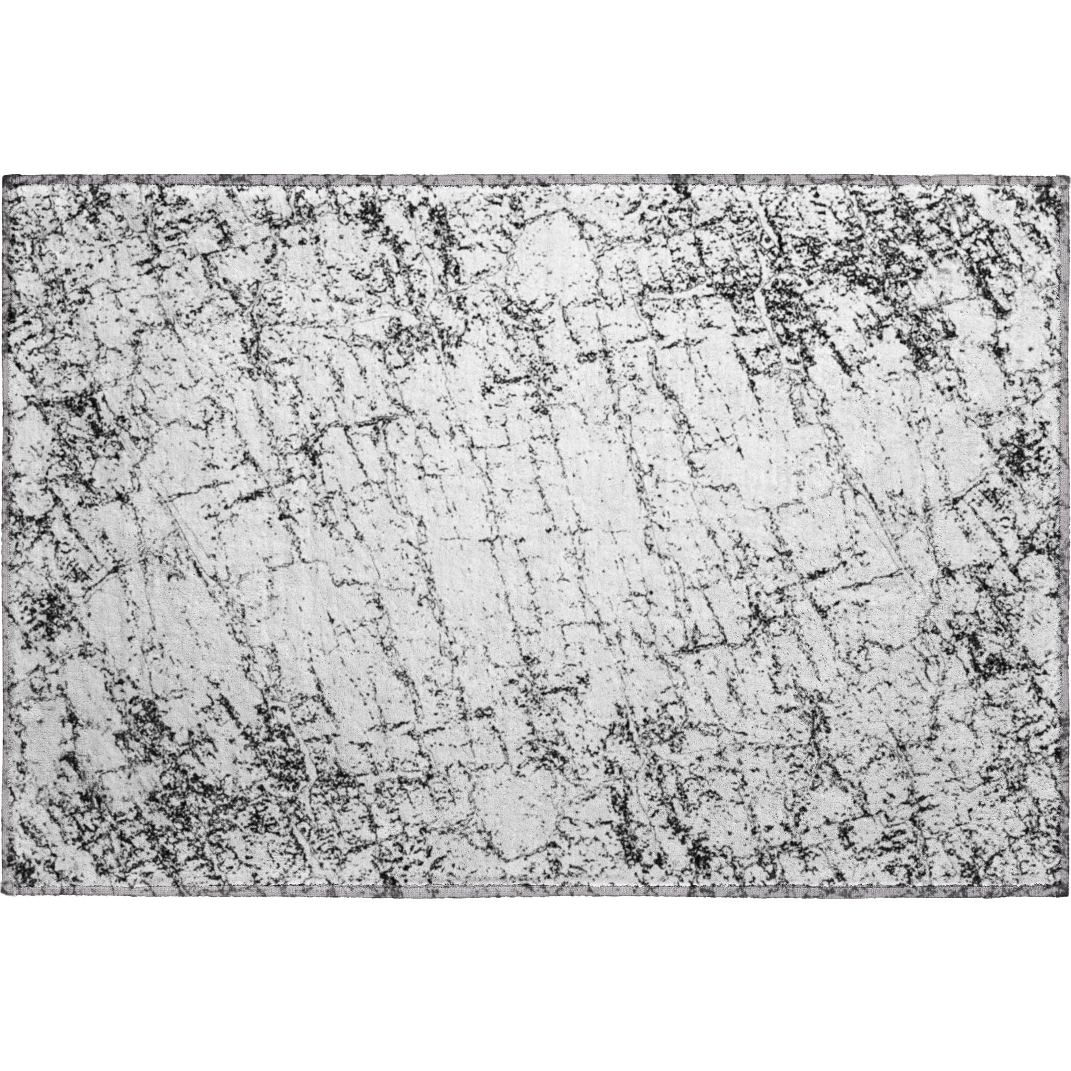 Porto Machine Washable Transitional Black Rug 1'8" x 2'6" #shape_Rectangle