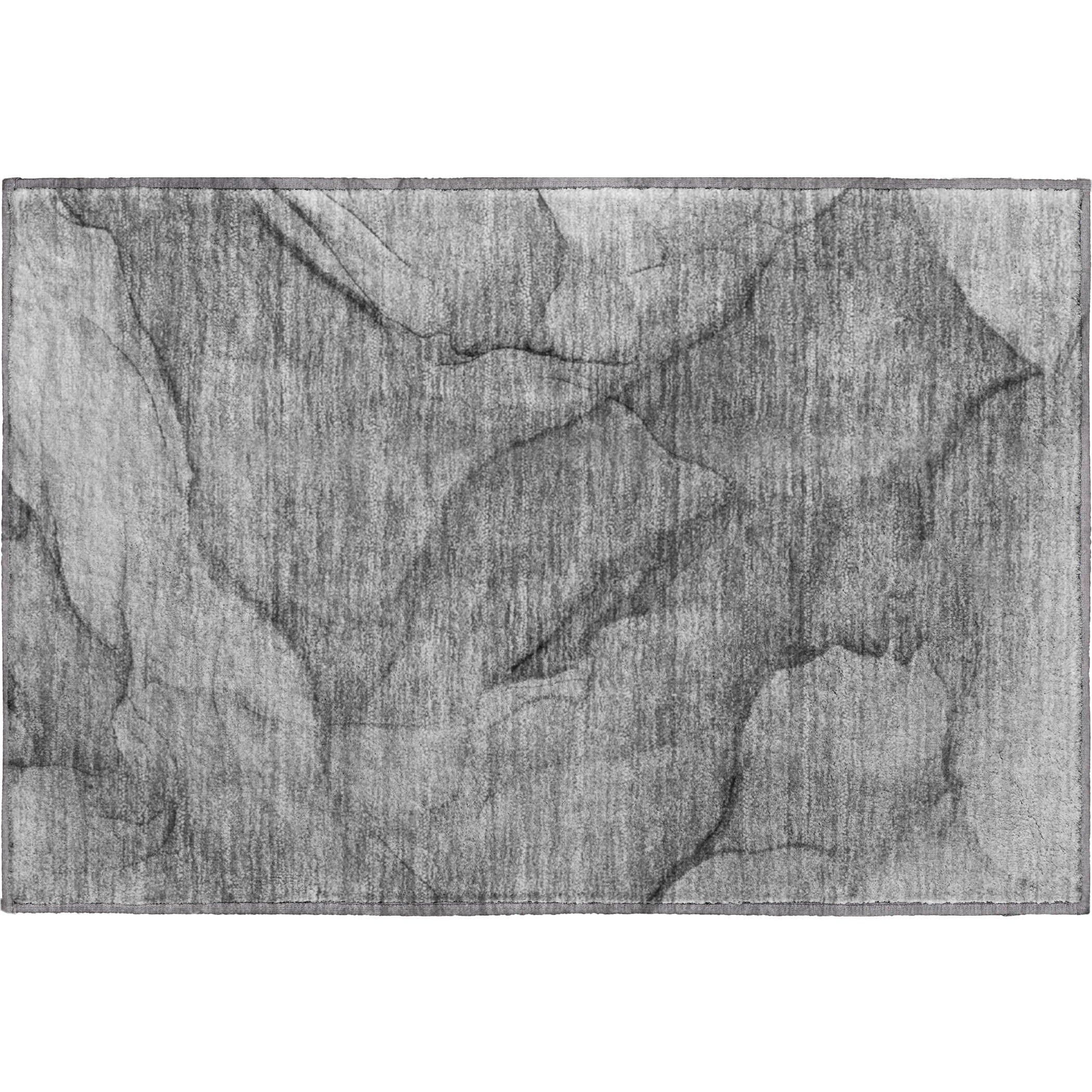 Bogota Machine Washable Transitional Gray Rug 1'8" x 2'6" #shape_Rectangle