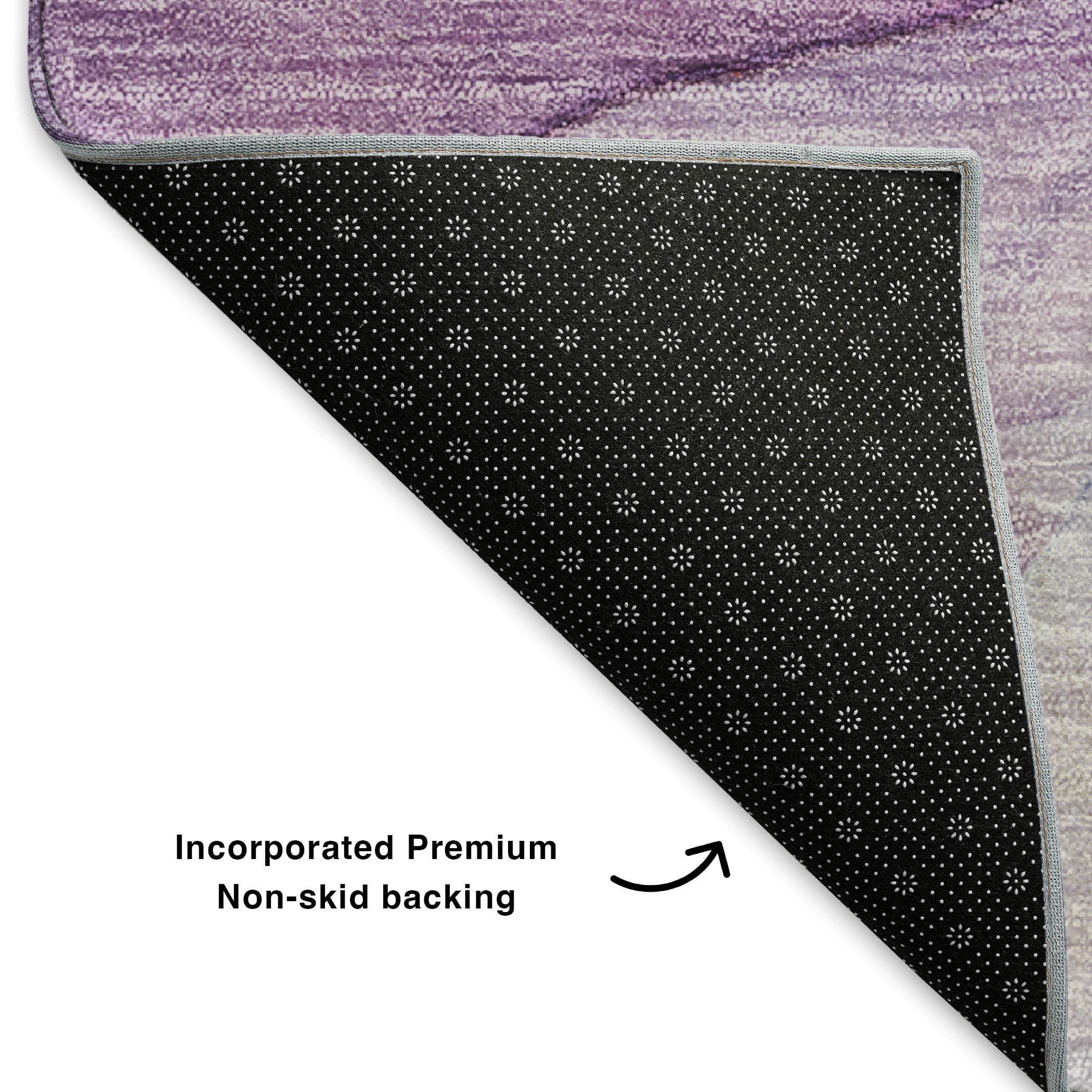 Bogota Machine Washable Transitional Purple Rug 1'8" x 2'6" #shape_Rectangle