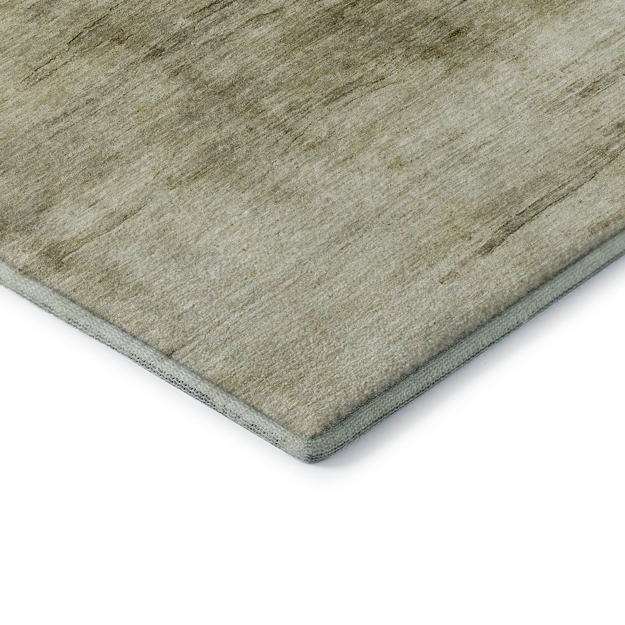 Hoi An Machine Washable Transitional Taupe Brown Rug 1'8" x 2'6" #shape_Rectangle