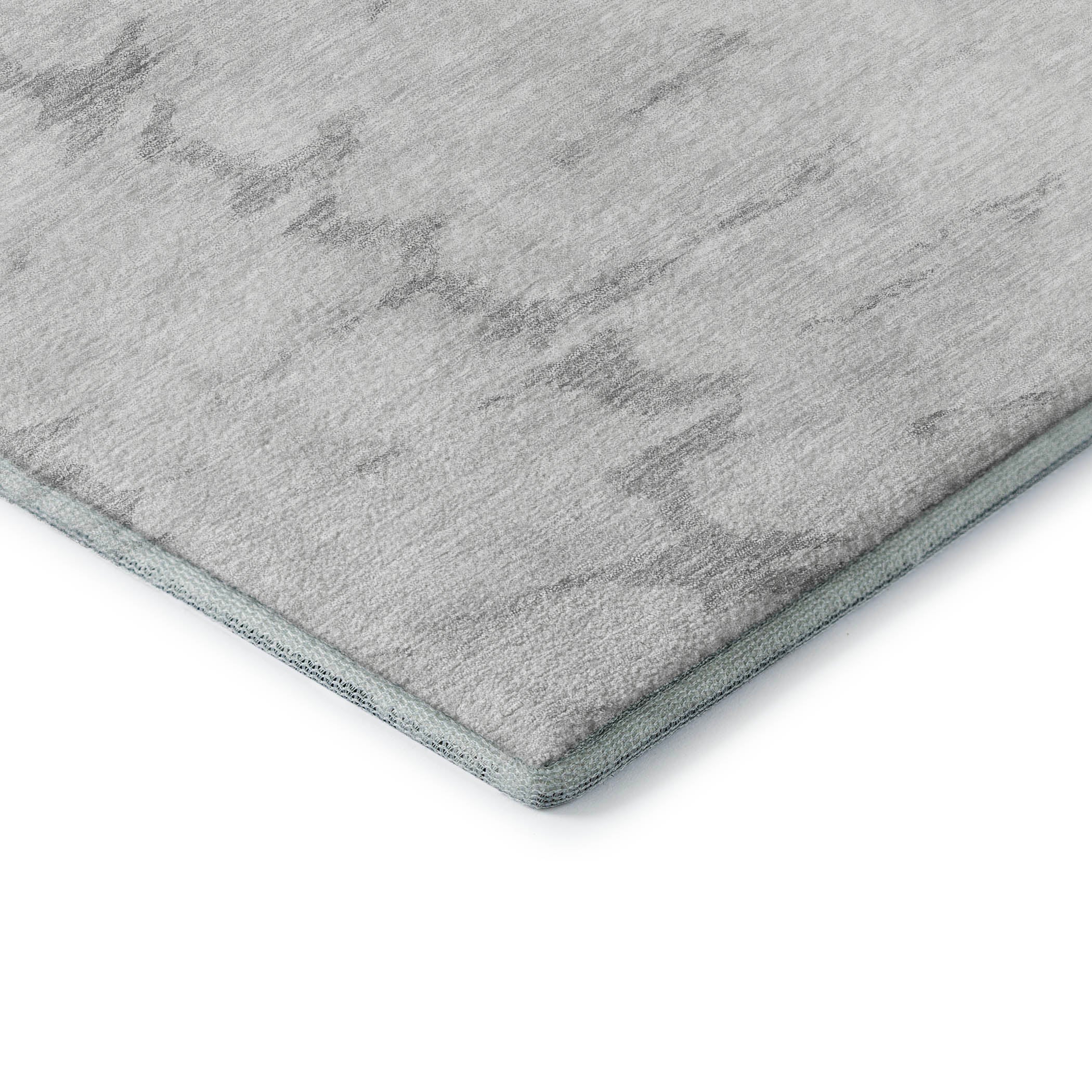 Lucerne Machine Washable Transitional Silver Gray Rug 1'8" x 2'6" #shape_Rectangle