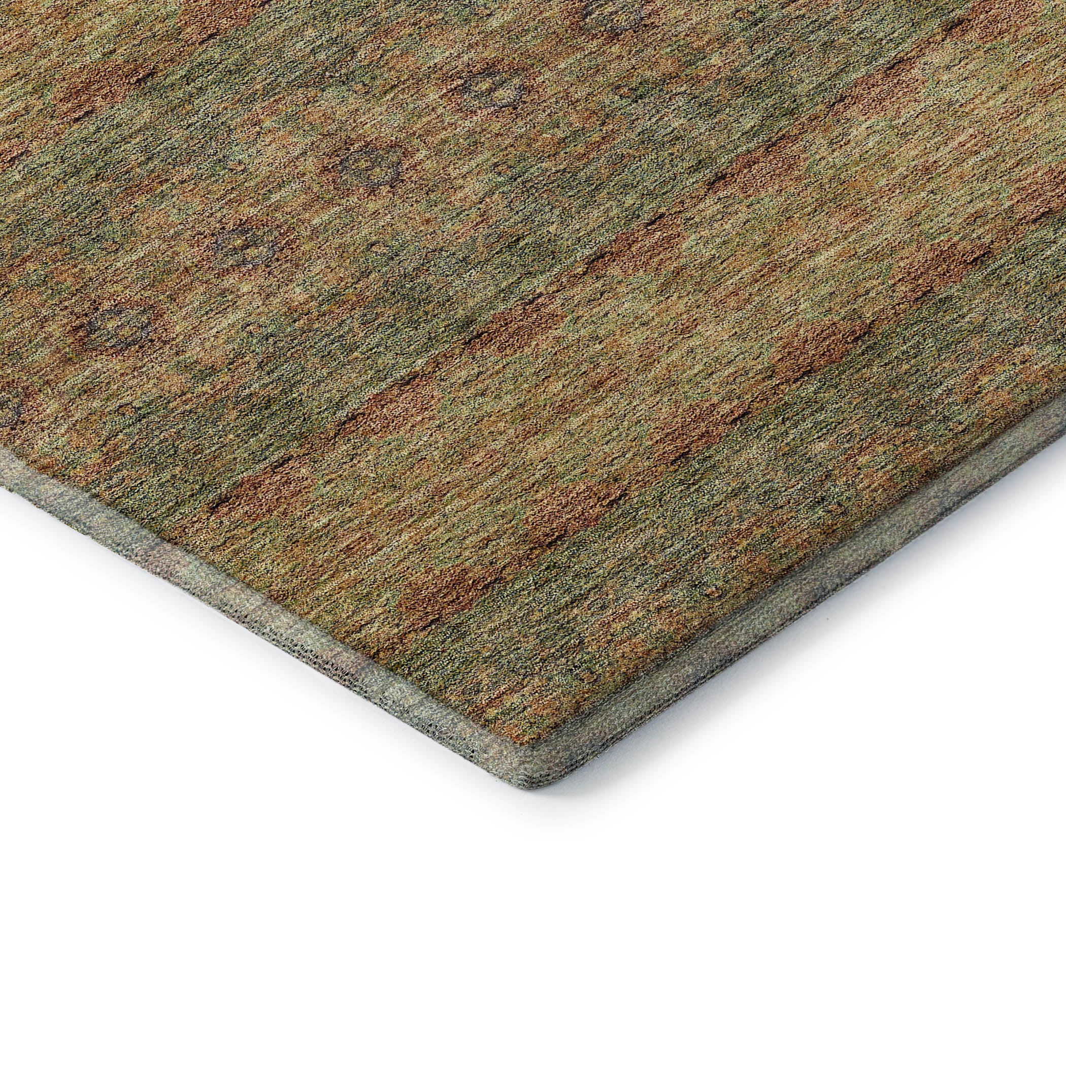 Marrakech Machine Washable Transitional Green Rug 1'8" x 2'6" #shape_Rectangle