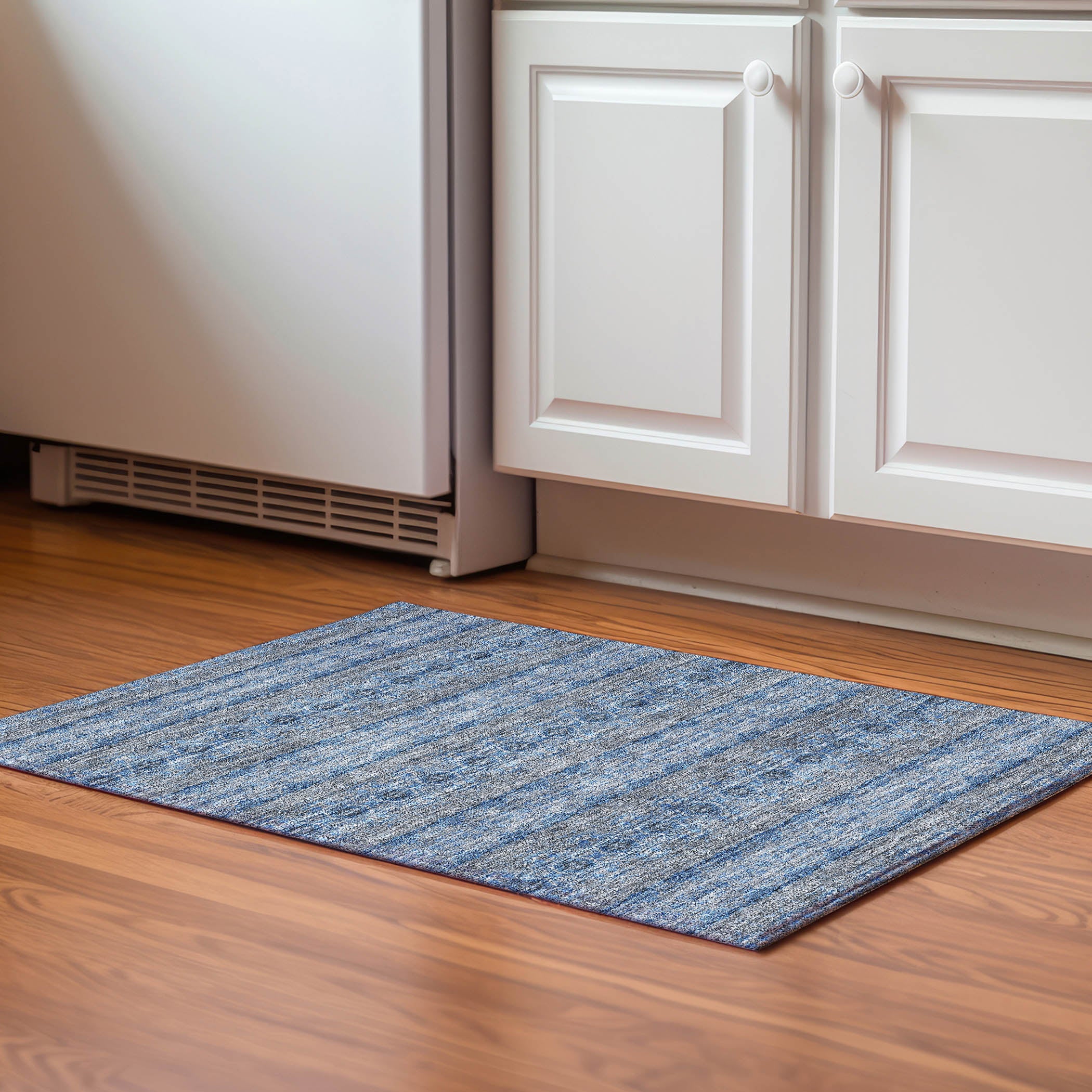 Marrakech Machine Washable Transitional Navy Blue Rug 1'8" x 2'6" #shape_Rectangle