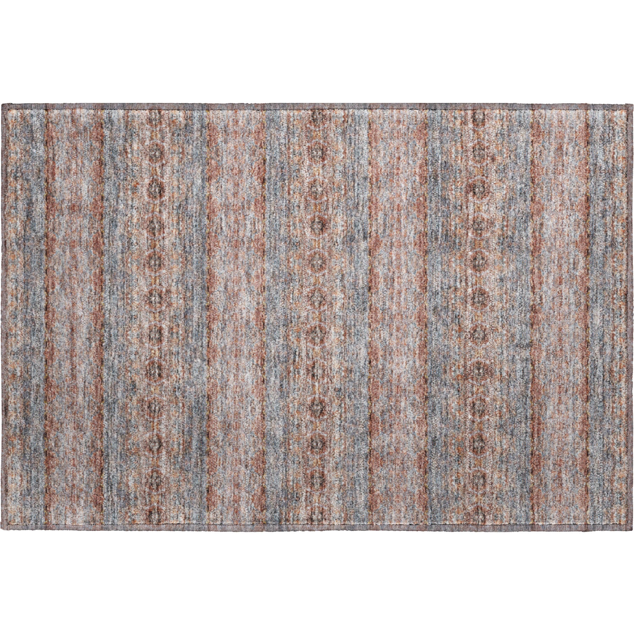 Marrakech Machine Washable Transitional Paprika Orange Rug 1'8" x 2'6" #shape_Rectangle