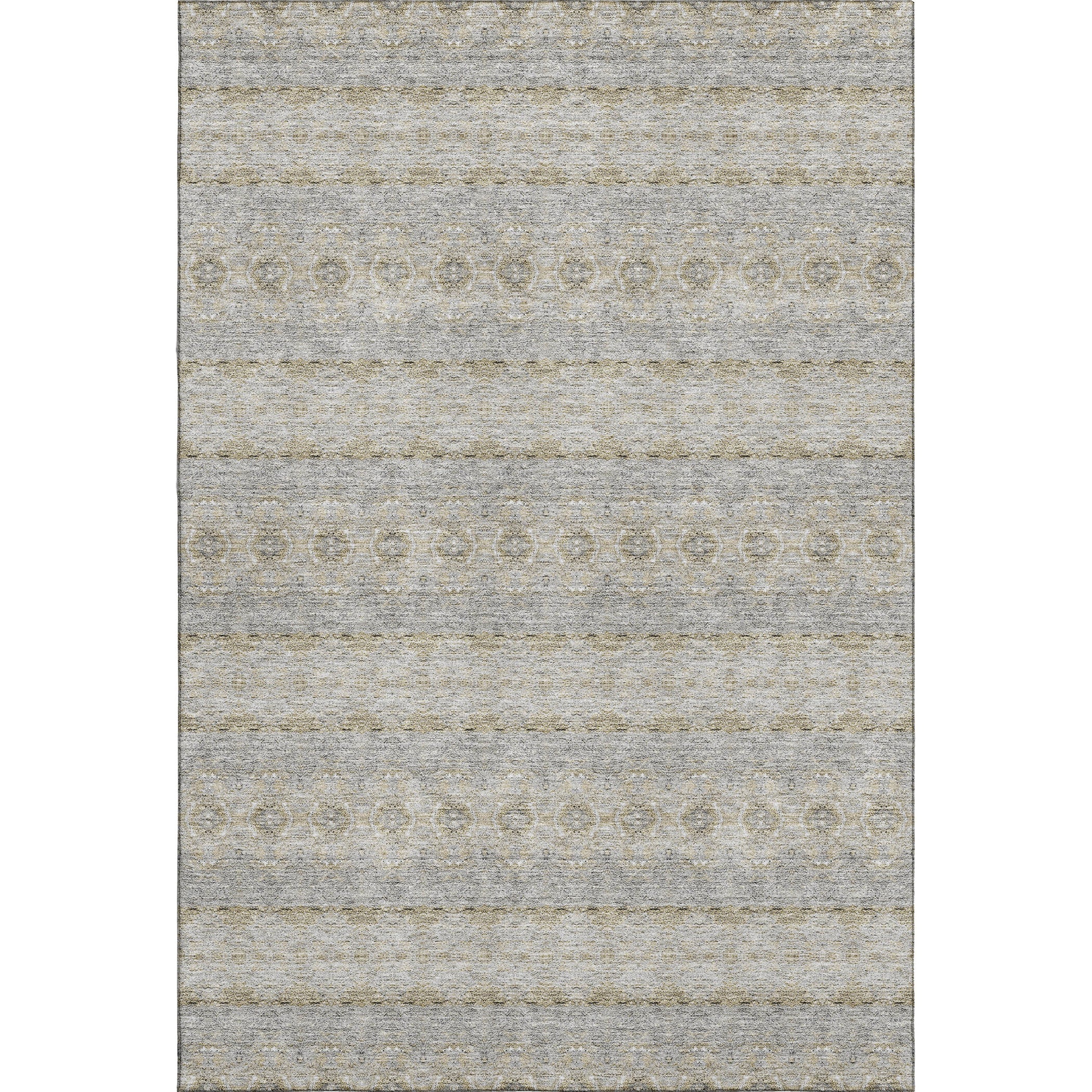 Marrakech Machine Washable Transitional Silver Gray Rug 2'6" x 3'10" #shape_Rectangle