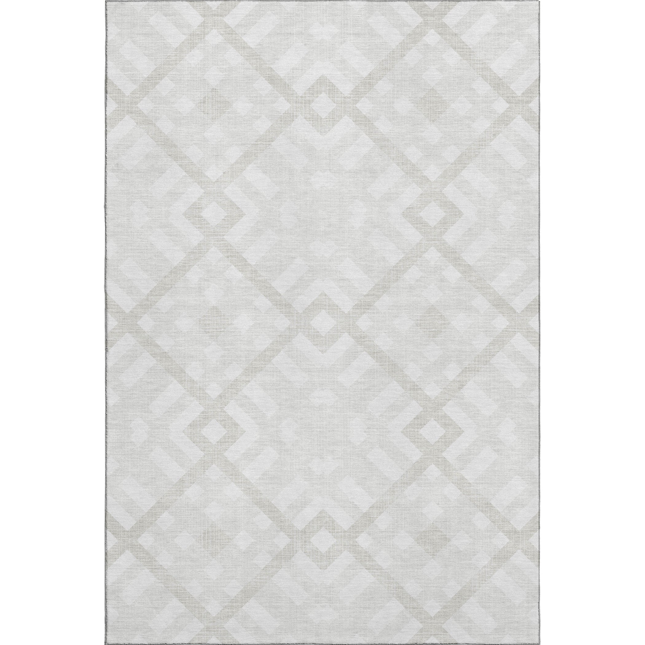 Kathmandu Machine Washable Transitional Ivory Rug 2'6" x 3'10" #shape_Rectangle
