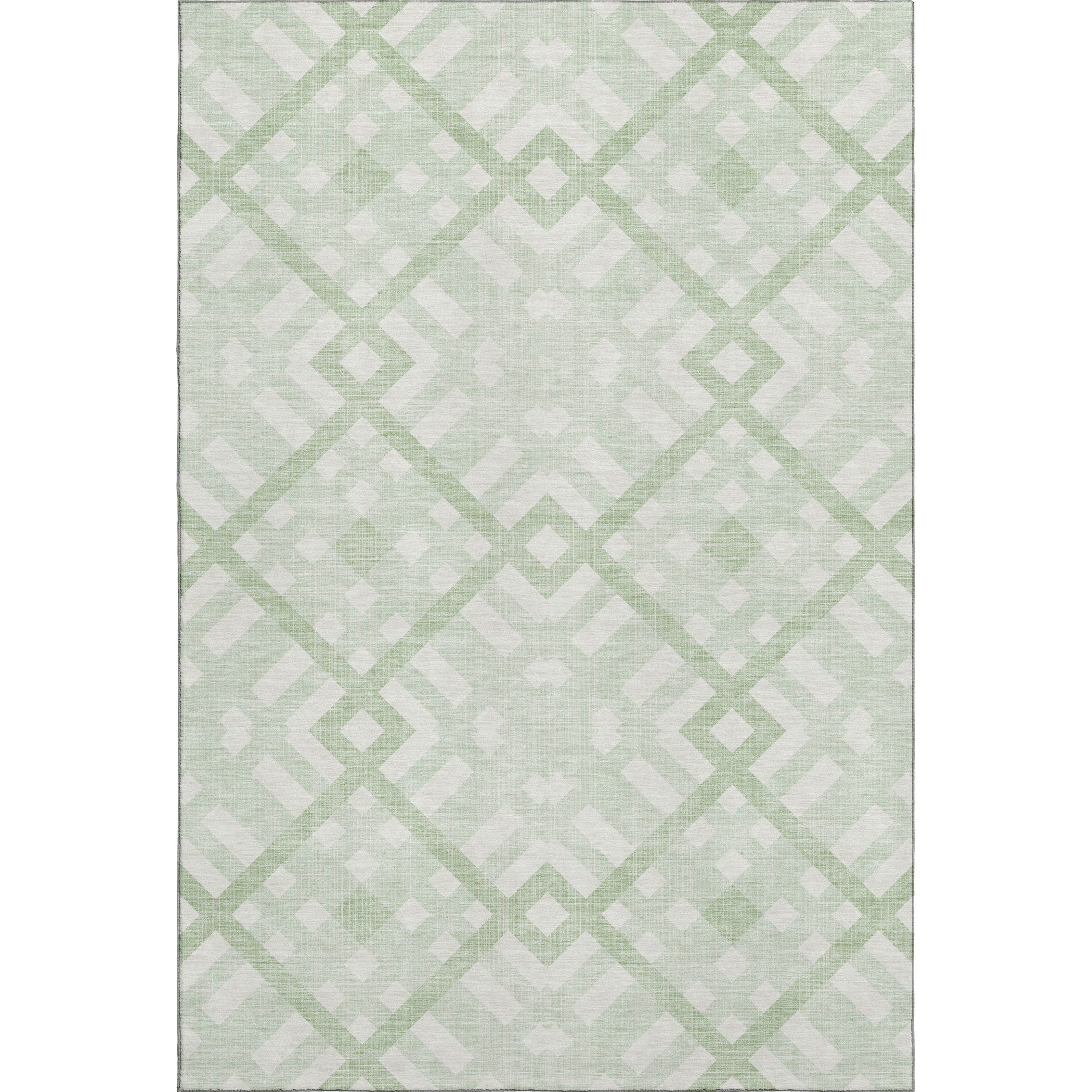 Kathmandu Machine Washable Transitional Mint Green Rug 2'6" x 3'10" #shape_Rectangle