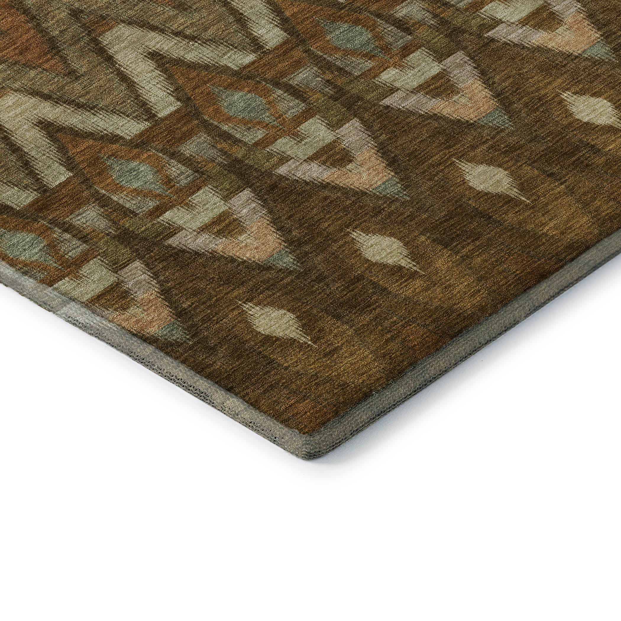 Bogota Machine Washable Transitional Brown Rug 1'8" x 2'6" #shape_Rectangle