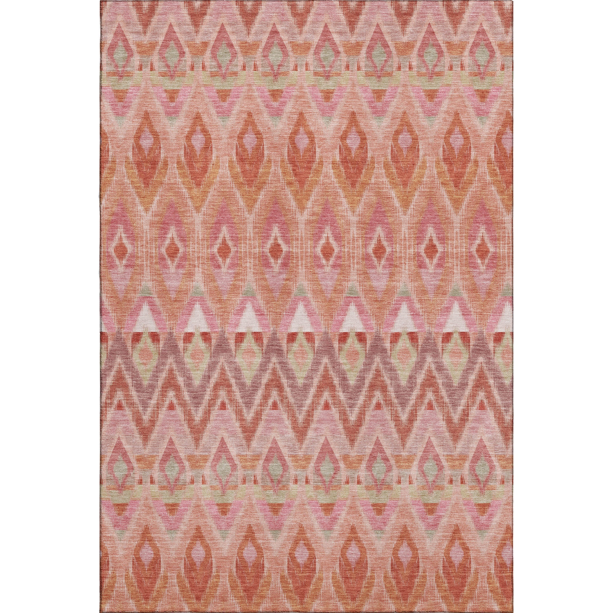 Bogota Machine Washable Transitional Pink Rug 2'6" x 3'10" #shape_Rectangle