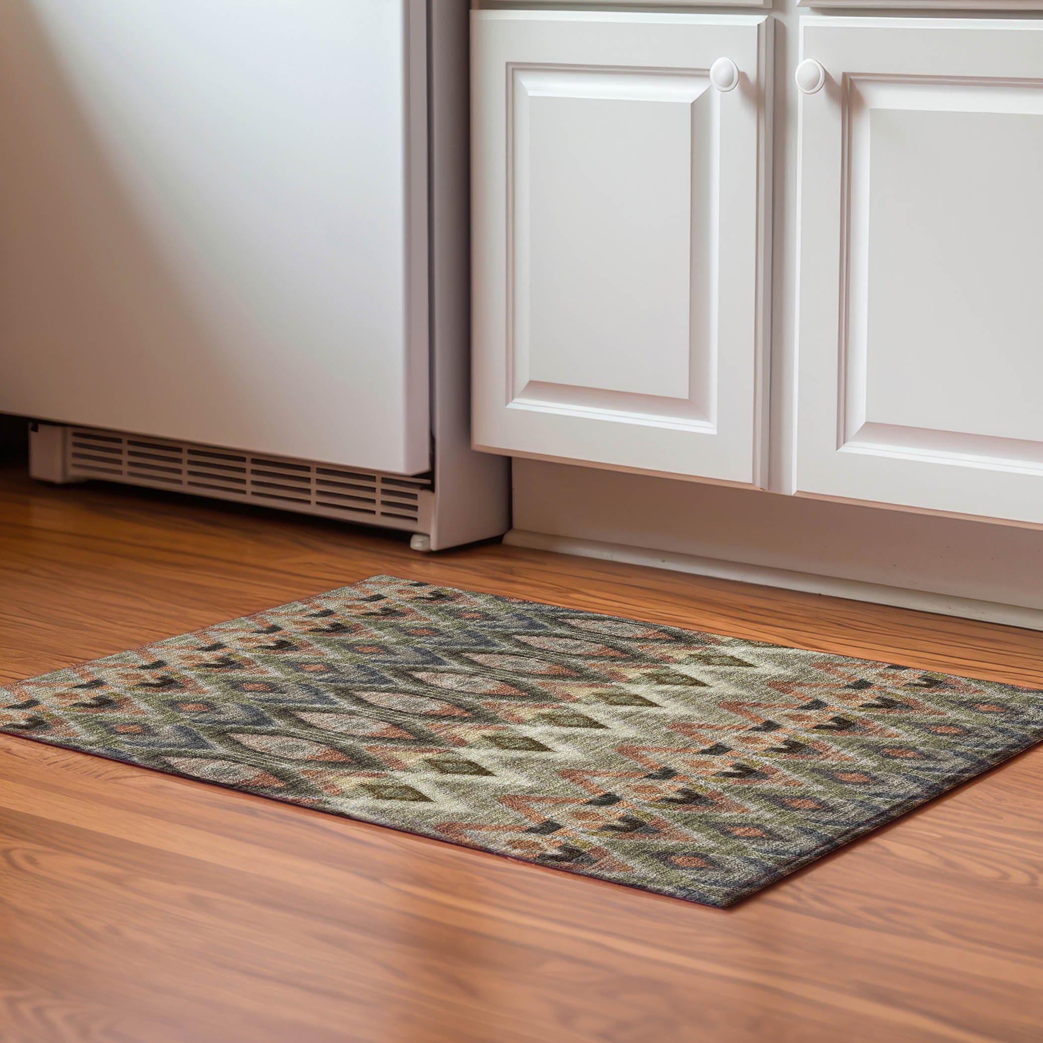 Bogota Machine Washable Transitional Taupe Brown Rug 1'8" x 2'6" #shape_Rectangle