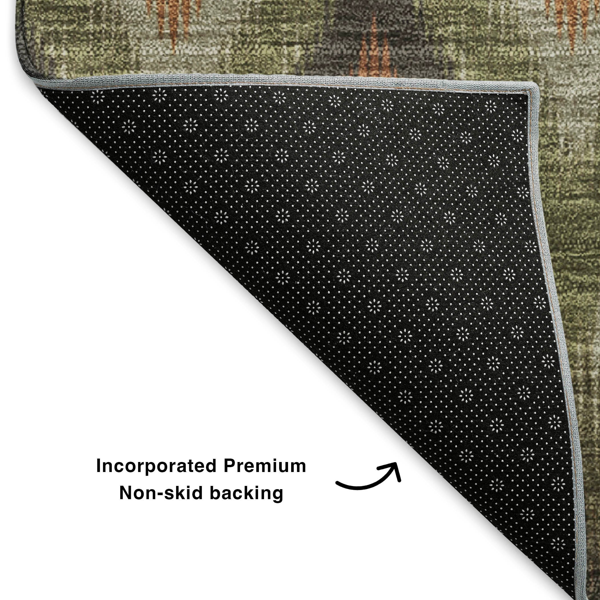 Bogota Machine Washable Transitional Taupe Brown Rug 1'8" x 2'6" #shape_Rectangle