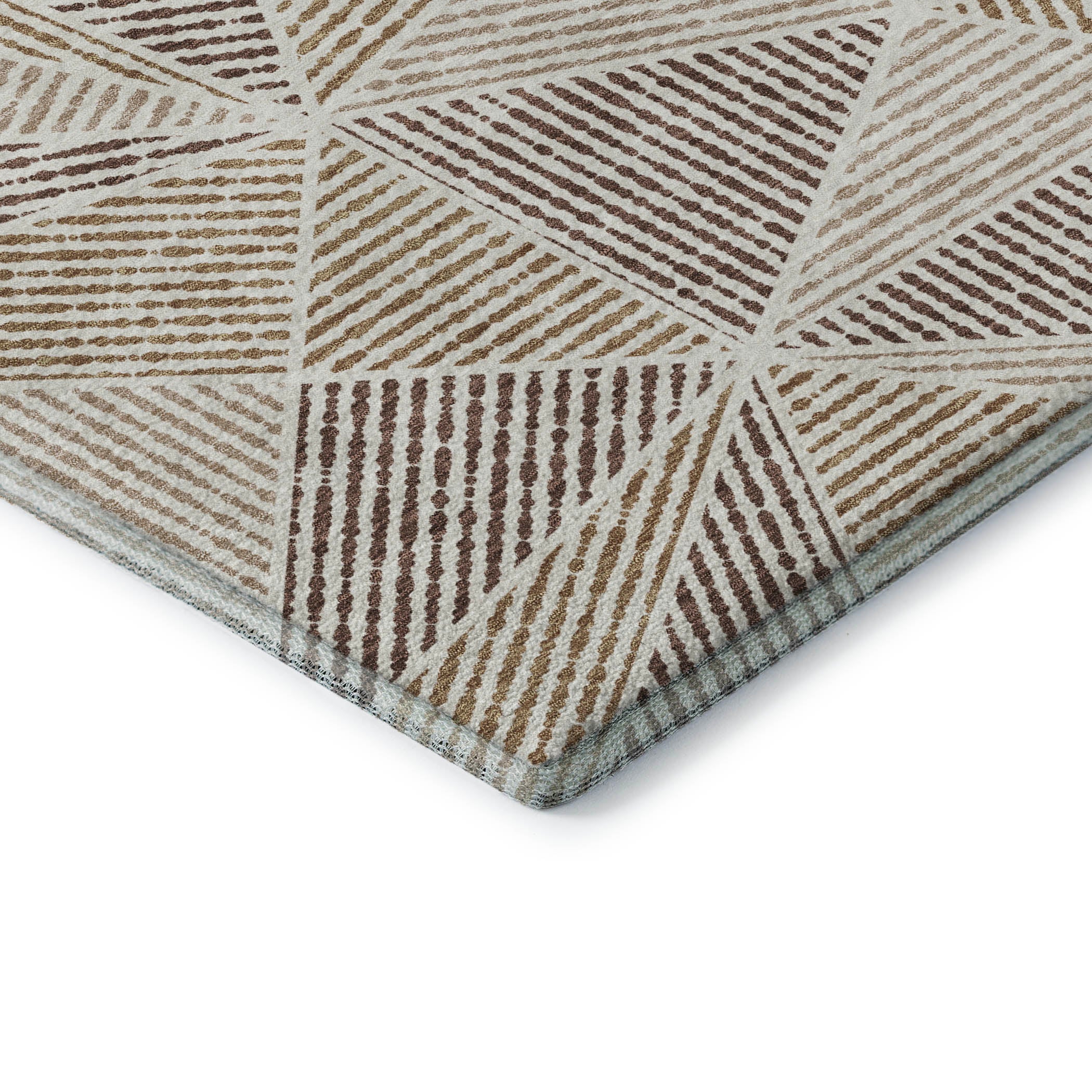 Valletta Machine Washable Transitional Brown Rug 1'8" x 2'6" #shape_Rectangle