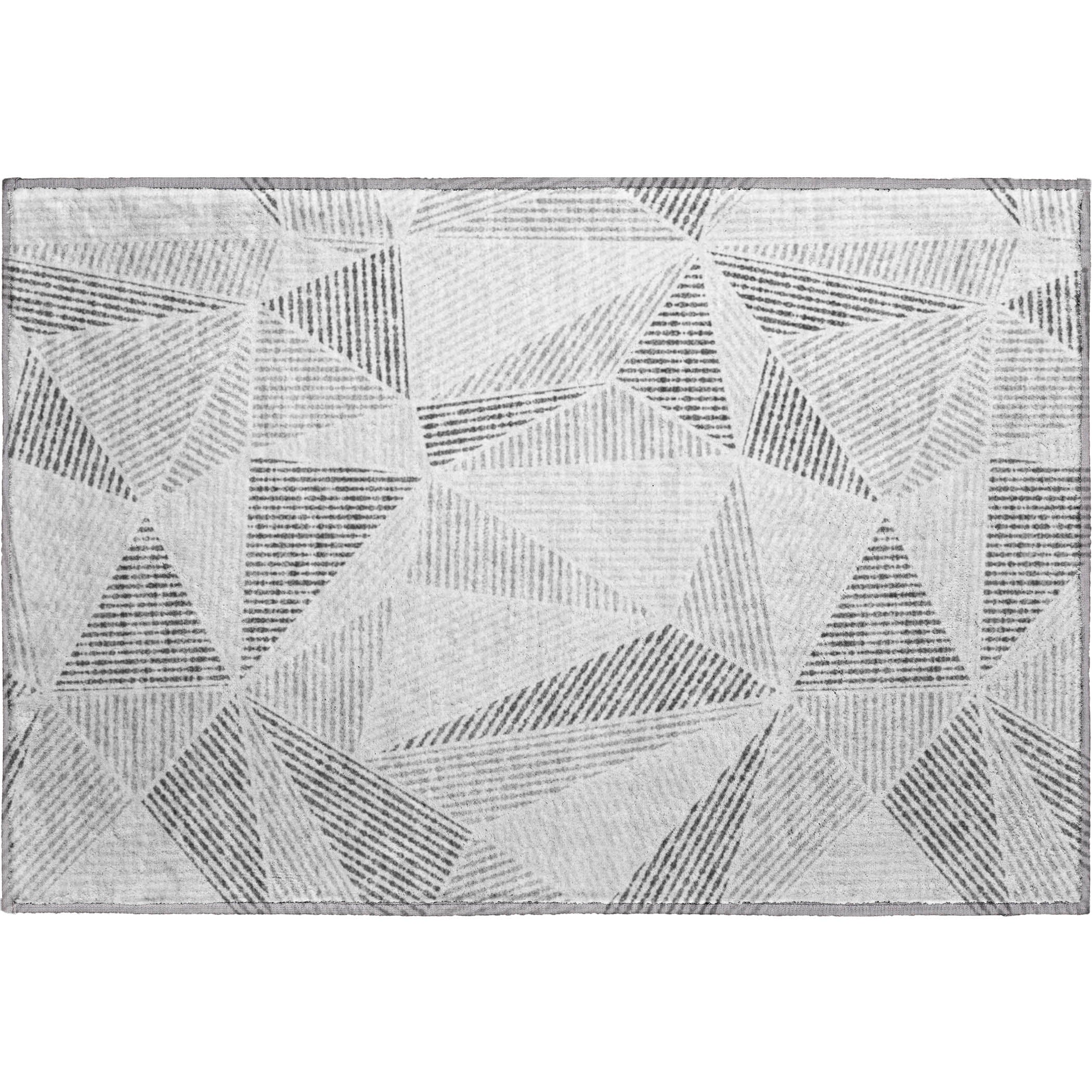 Valletta Machine Washable Transitional Gray Rug 1'8" x 2'6" #shape_Rectangle