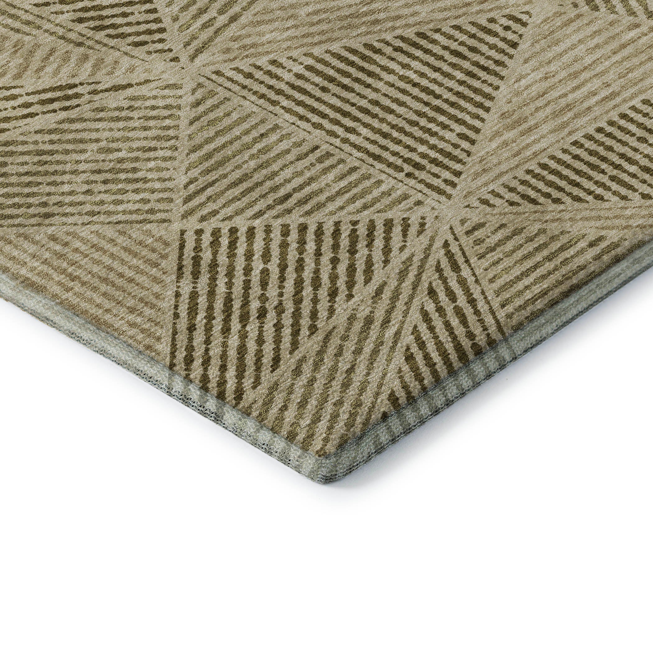 Valletta Machine Washable Transitional Khaki Brown Rug 1'8" x 2'6" #shape_Rectangle
