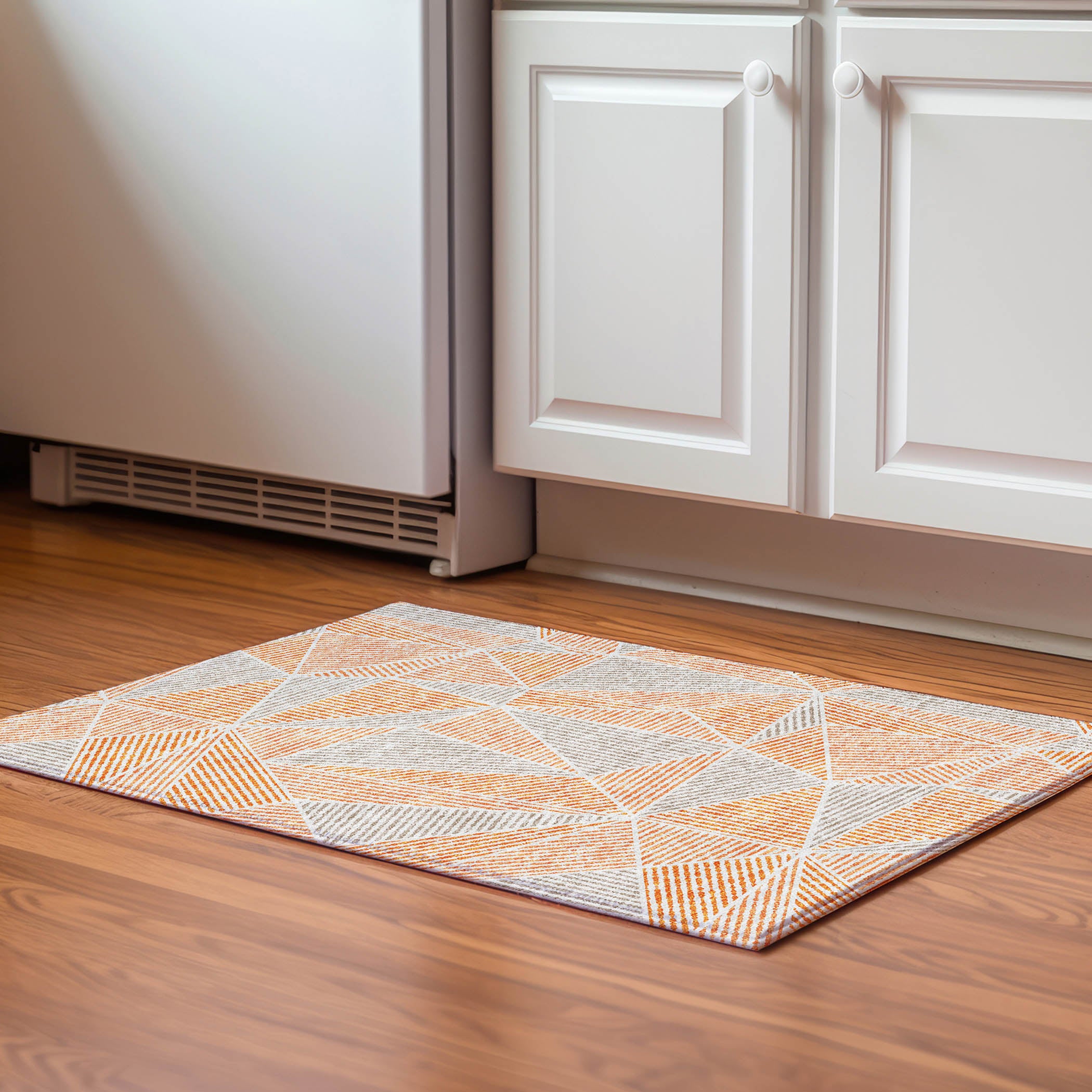 Valletta Machine Washable Transitional Orange Rug 1'8" x 2'6" #shape_Rectangle