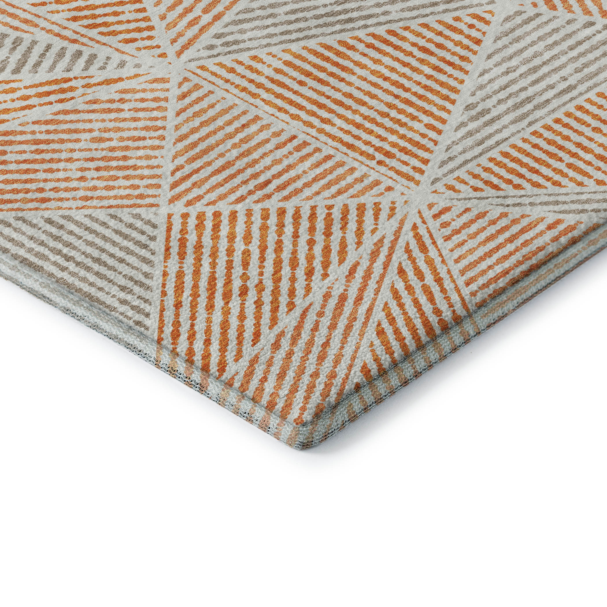 Valletta Machine Washable Transitional Orange Rug 1'8" x 2'6" #shape_Rectangle