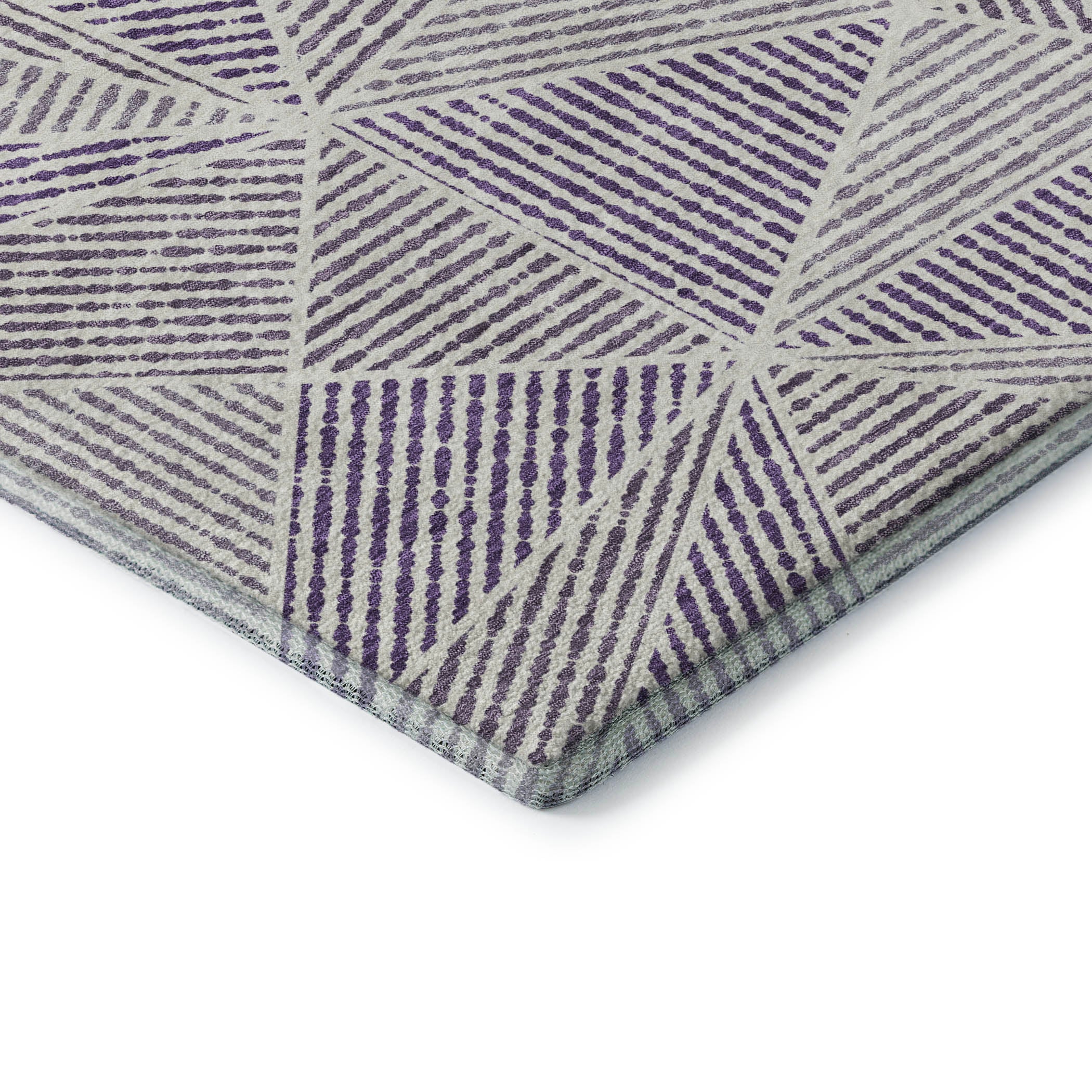 Valletta Machine Washable Transitional Purple Rug 1'8" x 2'6" #shape_Rectangle
