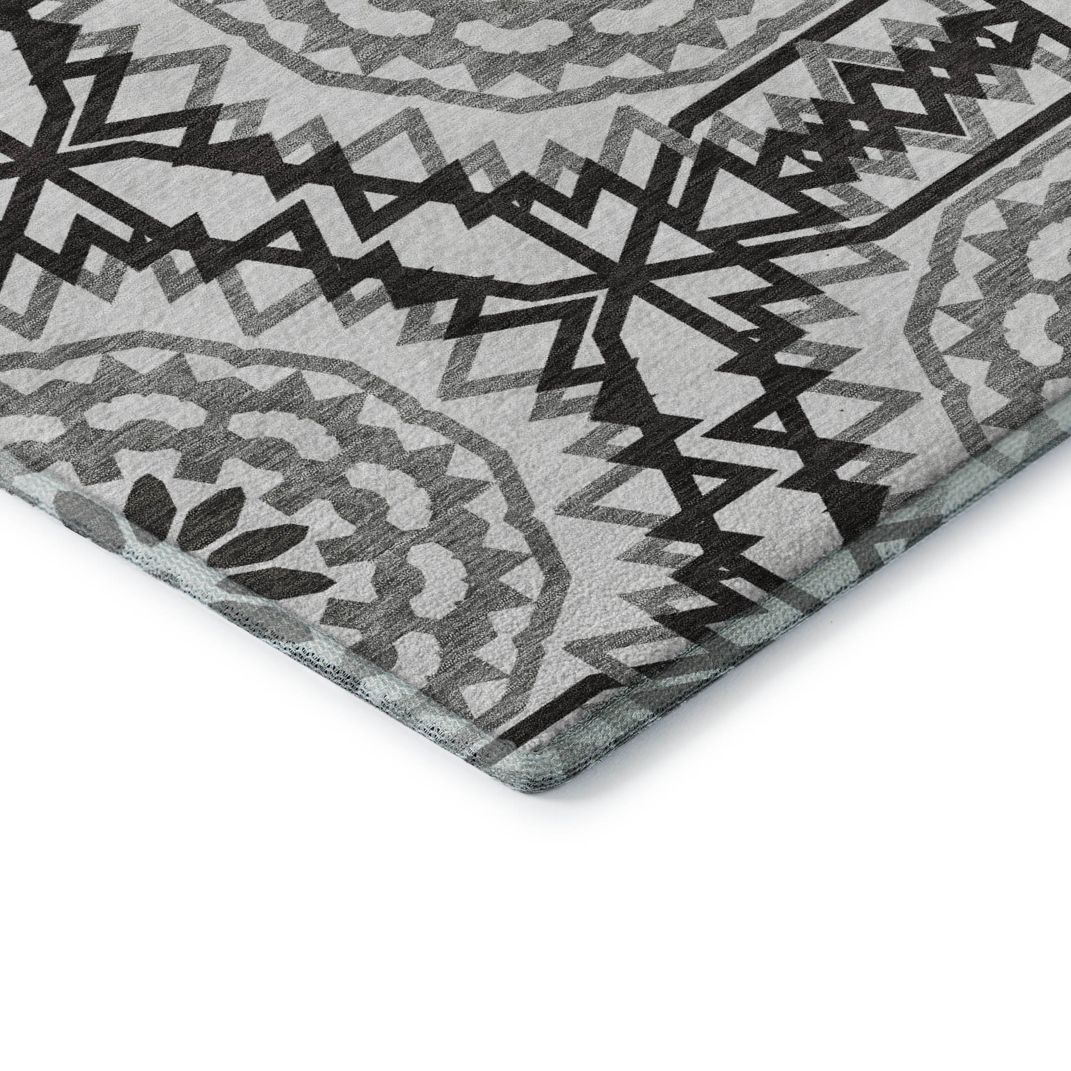 Antigua Machine Washable Transitional White Ivory Rug 1'8" x 2'6" #shape_Rectangle