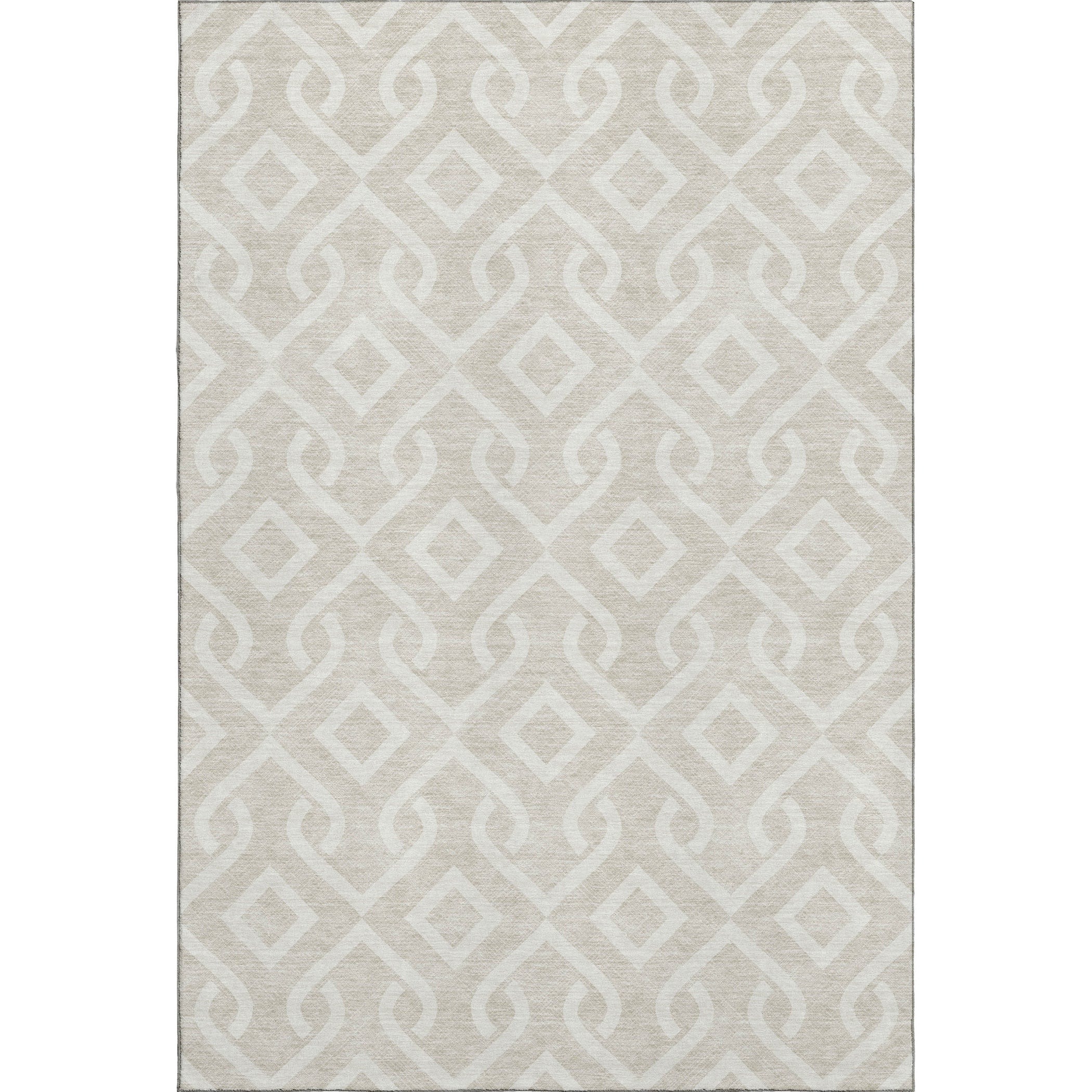 Mostar Machine Washable Transitional Beige Brown Rug 2'6" x 3'10" #shape_Rectangle