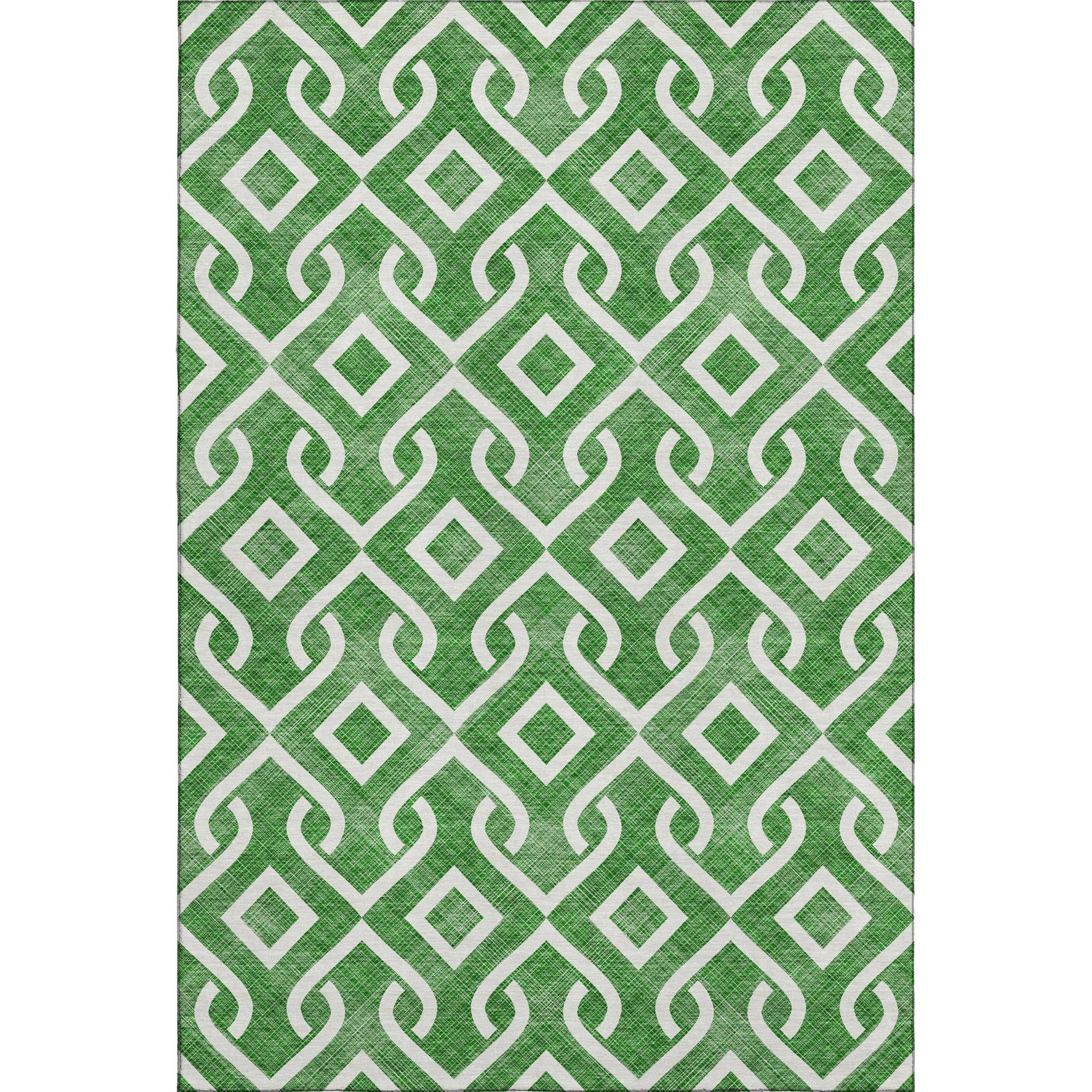 Mostar Machine Washable Transitional Emerald Green Rug 2'6" x 3'10" #shape_Rectangle
