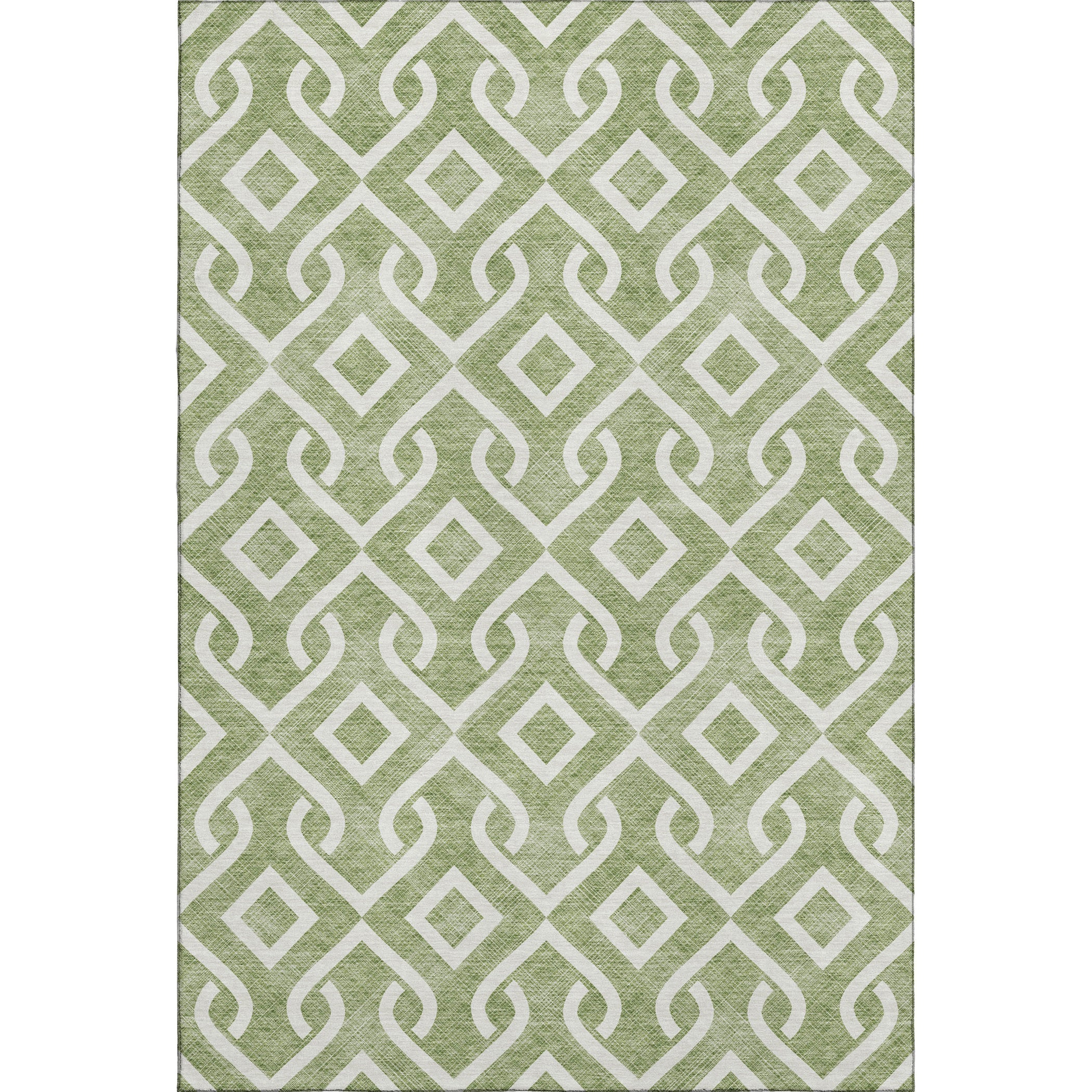 Mostar Machine Washable Transitional Green Rug 2'6" x 3'10" #shape_Rectangle