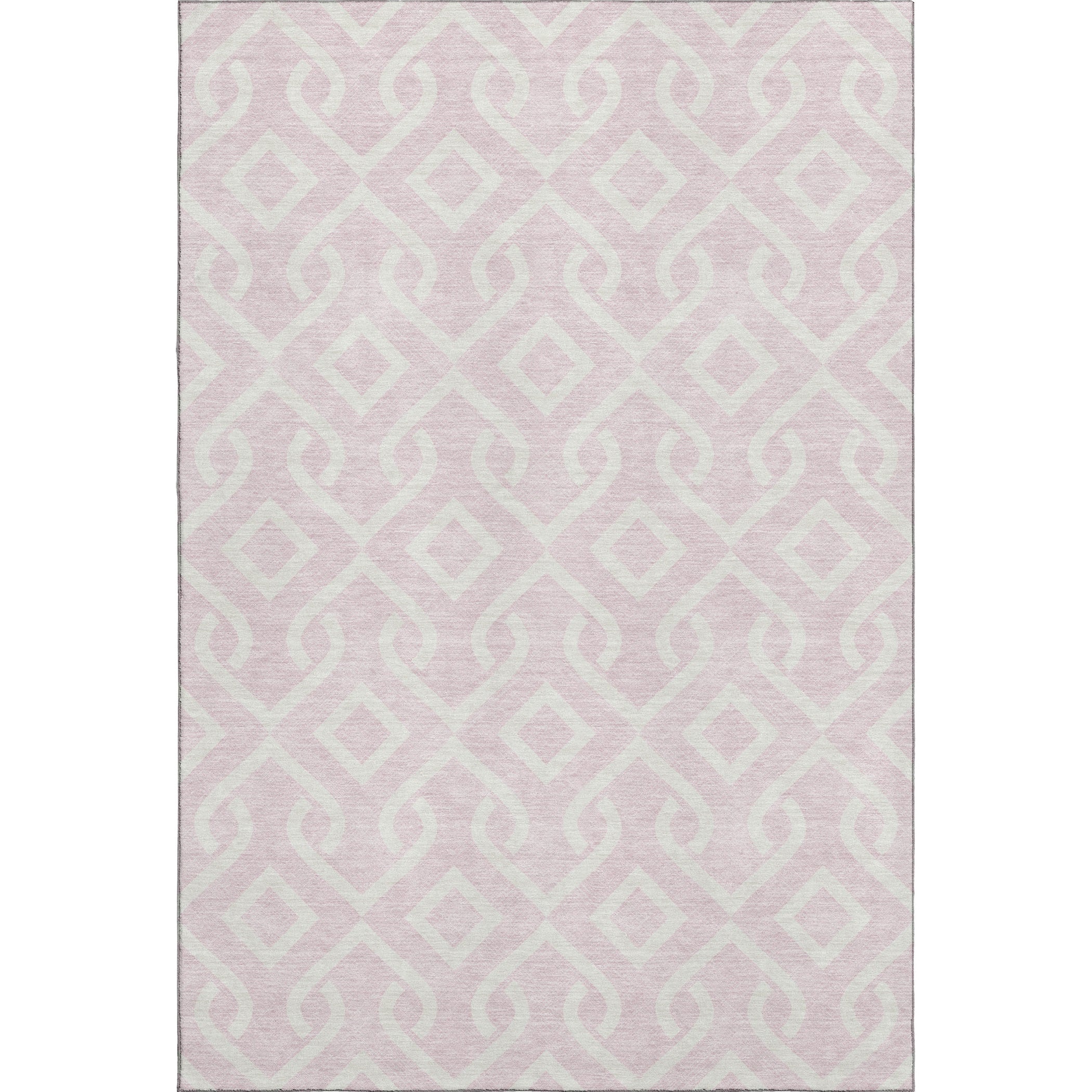 Mostar Machine Washable Transitional Pink Rug 2'6" x 3'10" #shape_Rectangle