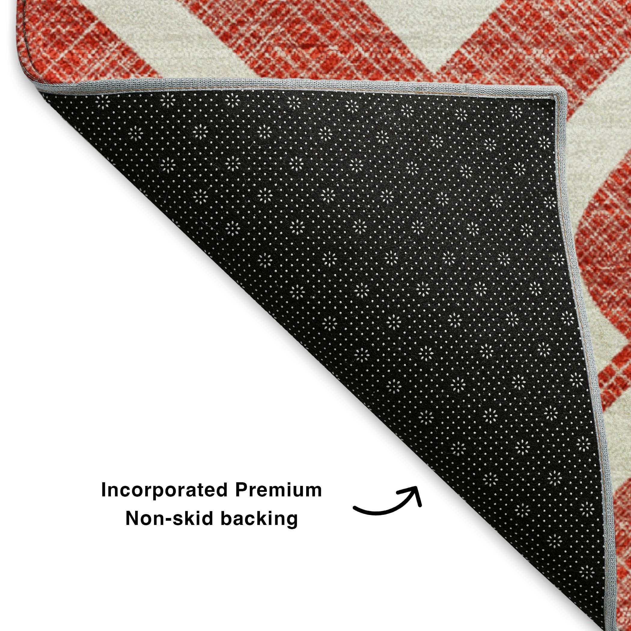 Mostar Machine Washable Transitional Red Rug 1'8" x 2'6" #shape_Rectangle